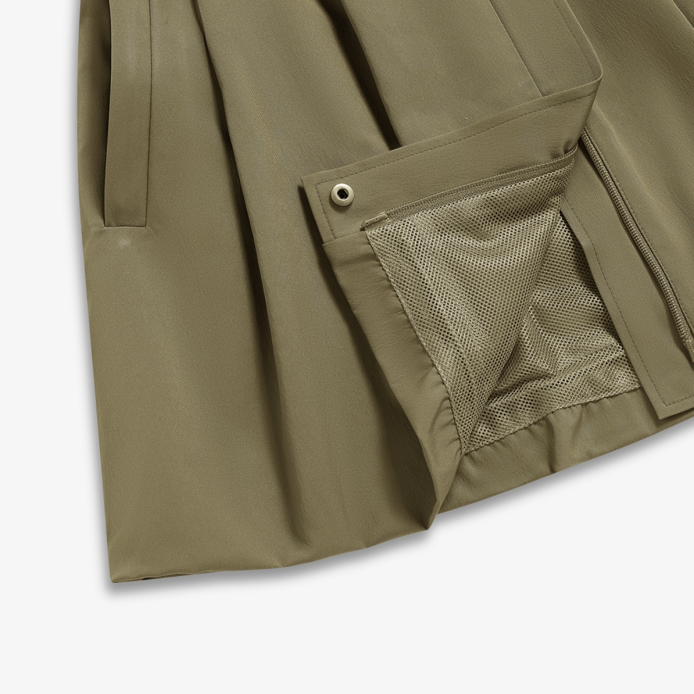 사우스케이프 여성 2-WAY 벨티드 스커트_카키