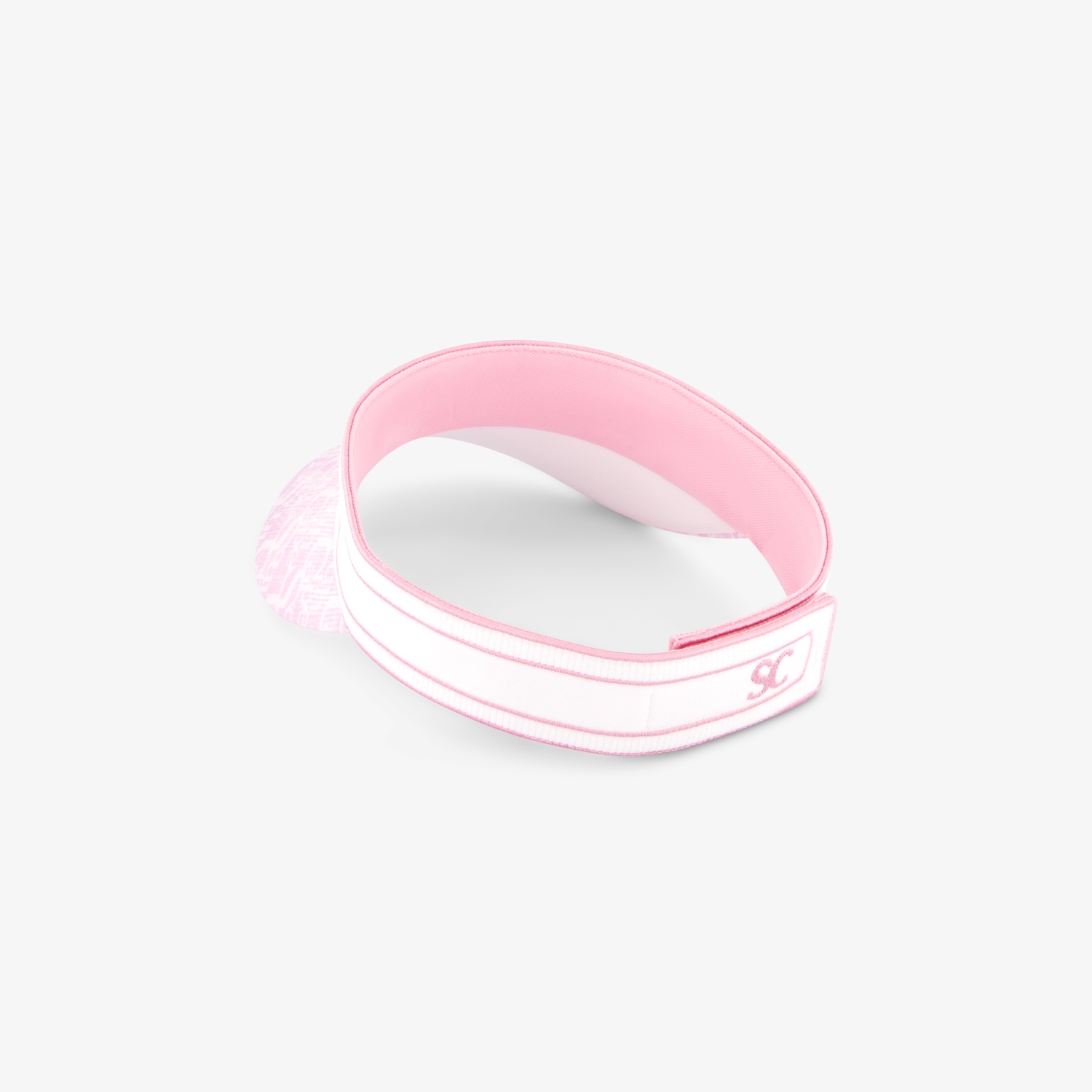 사우스케이프 여성 로고 프린트 쿨터치 바이저_라이트 핑크