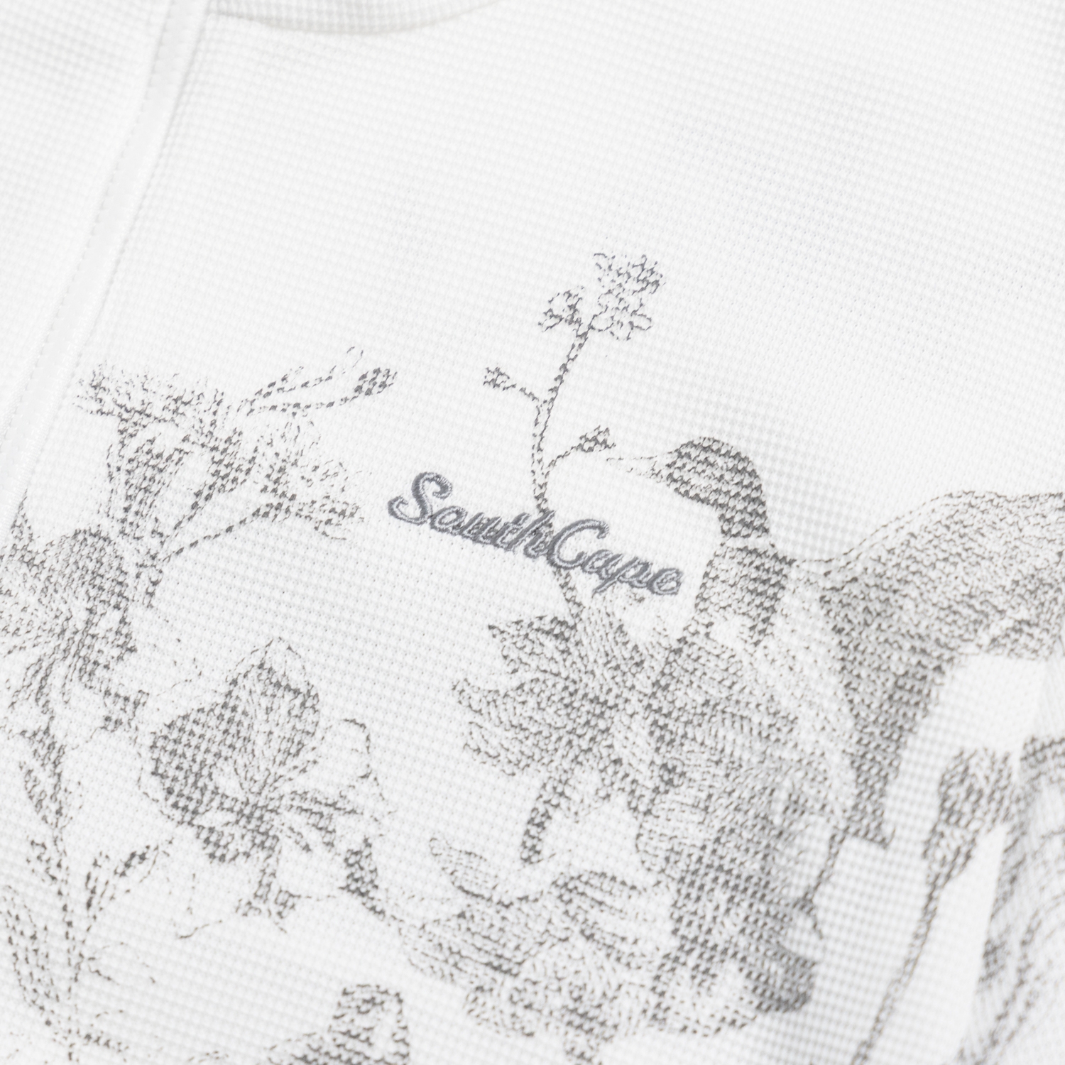 사우스케이프 여성 블러썸 메시 집업 점퍼_화이트