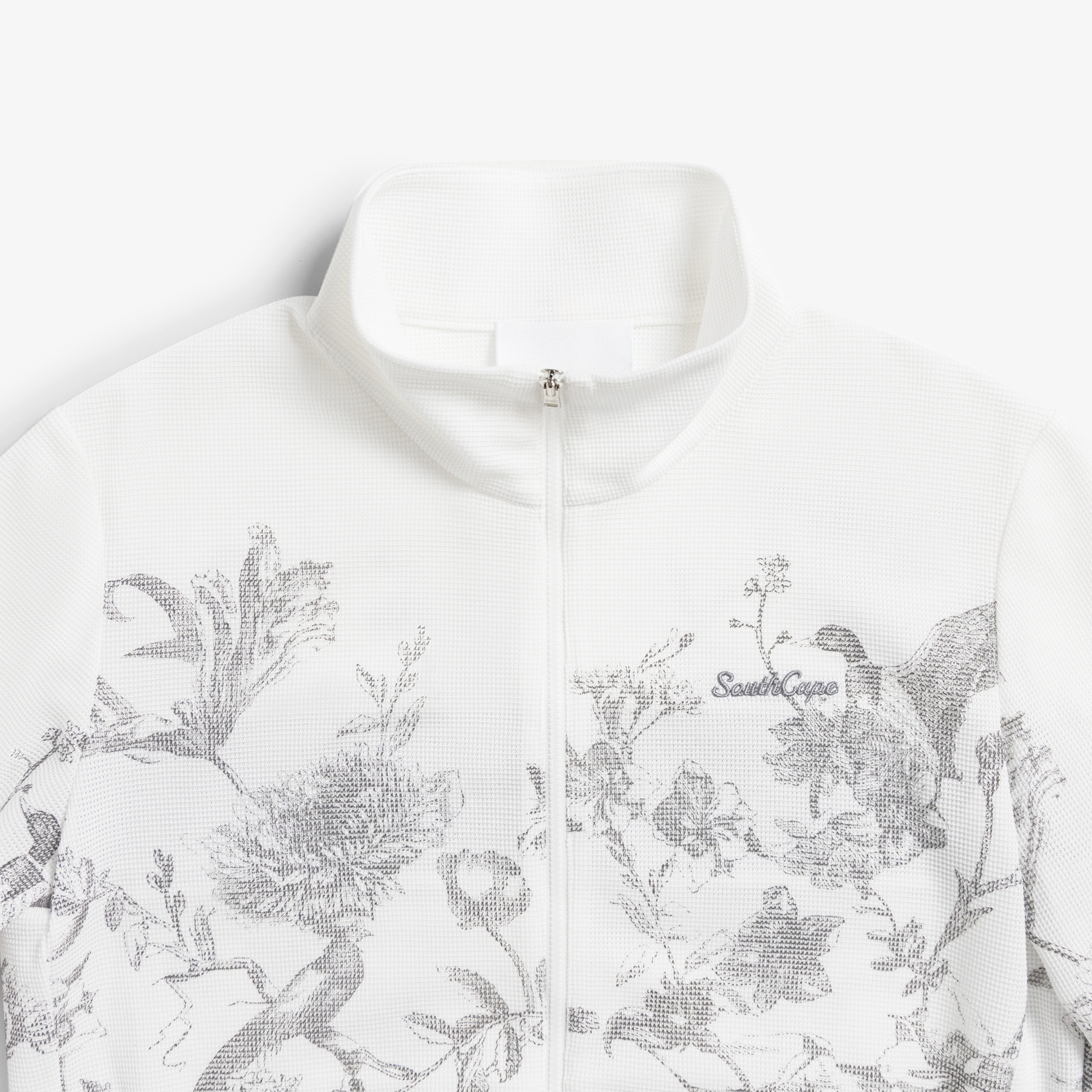 사우스케이프 여성 블러썸 메시 집업 점퍼_화이트