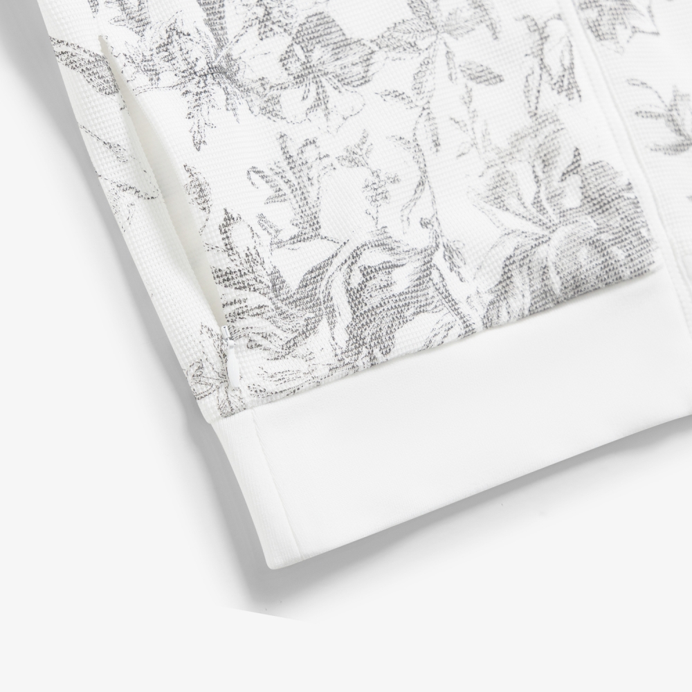 사우스케이프 여성 블러썸 메시 집업 점퍼_화이트