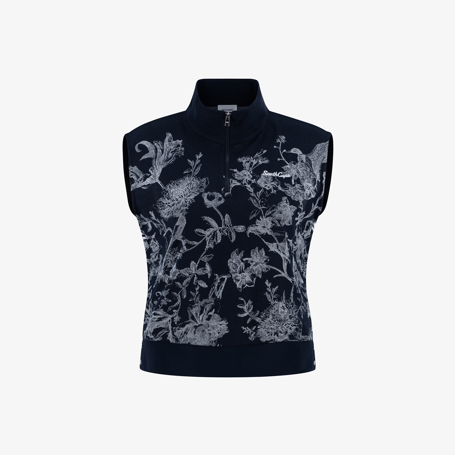 사우스케이프 여성 블러썸 메시 슬리브리스_네이비