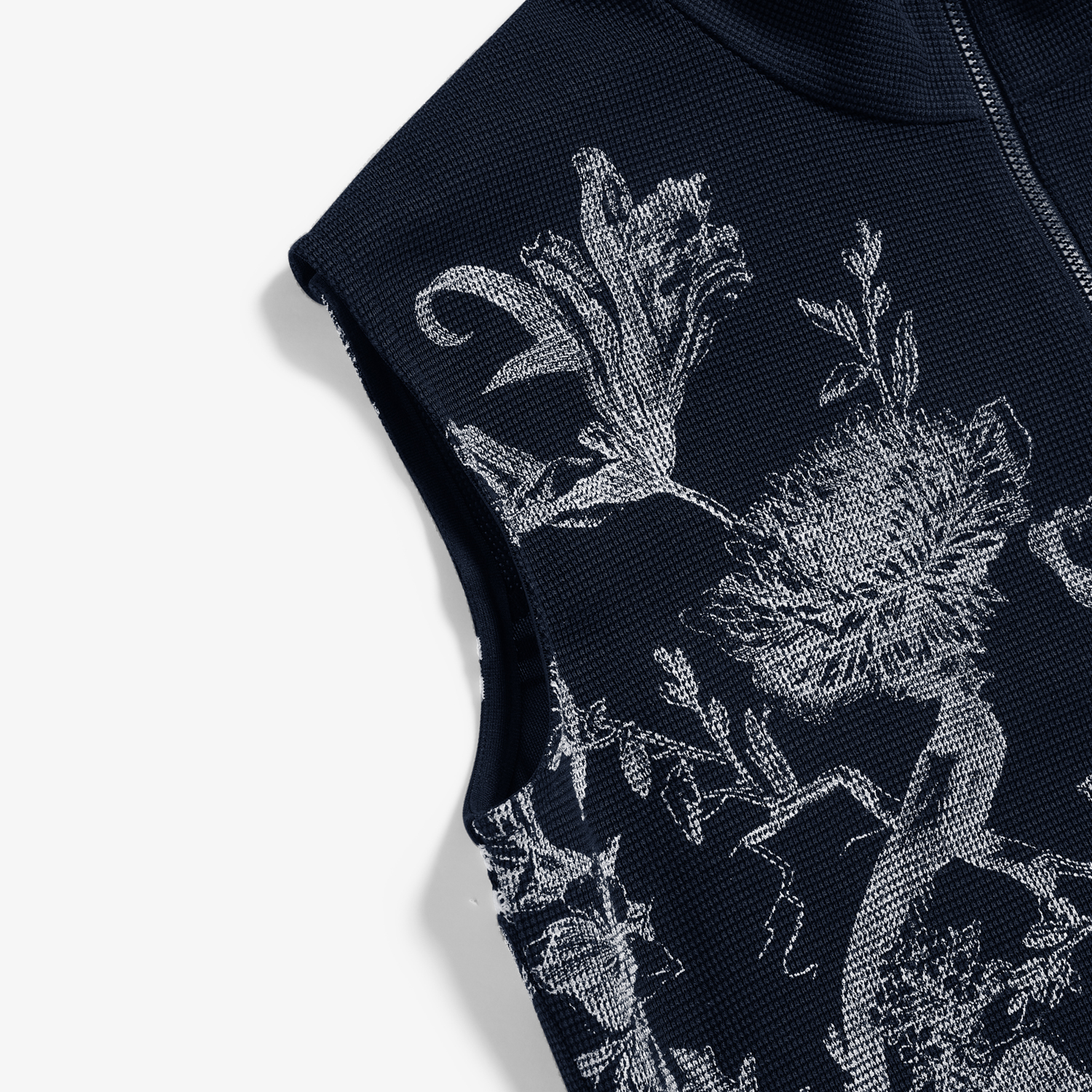 사우스케이프 여성 블러썸 메시 슬리브리스_네이비