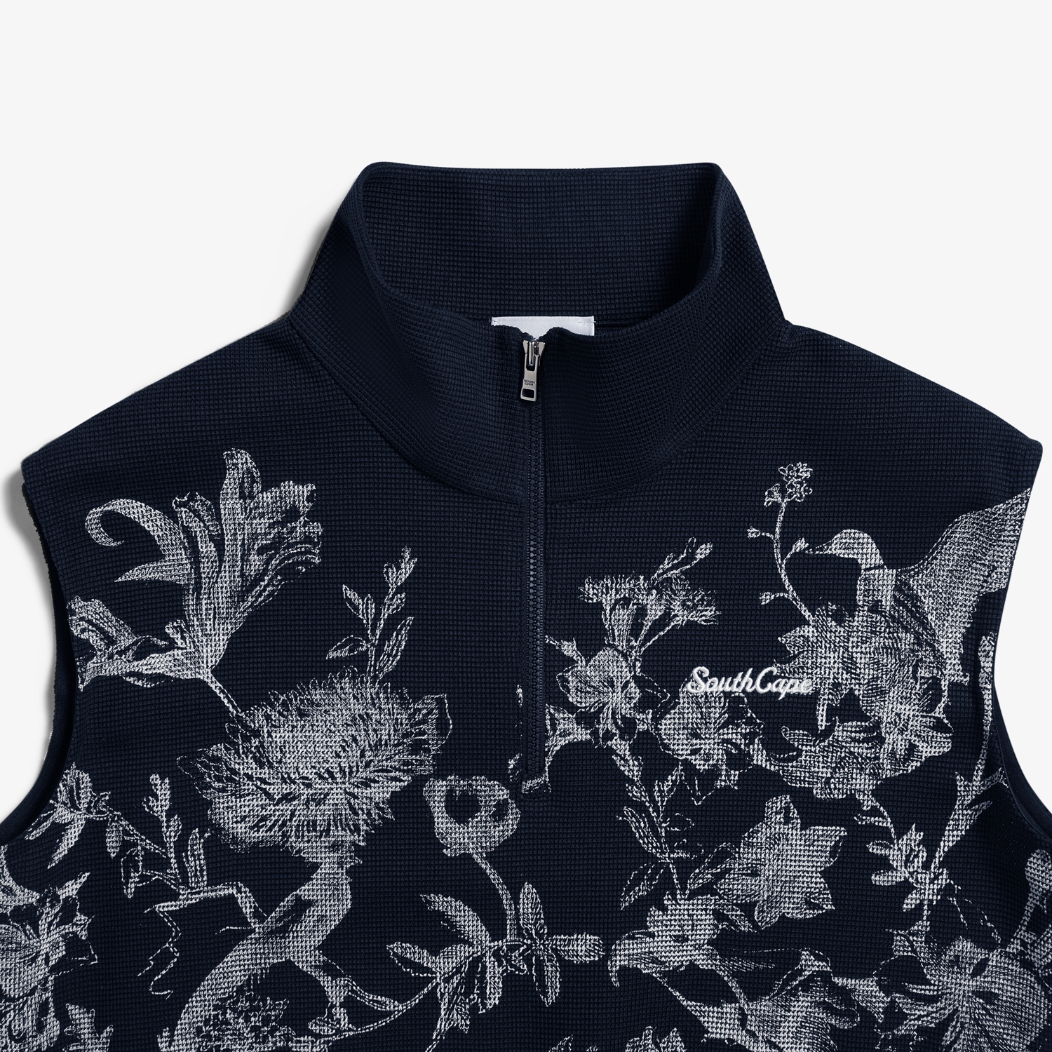 사우스케이프 여성 블러썸 메시 슬리브리스_네이비