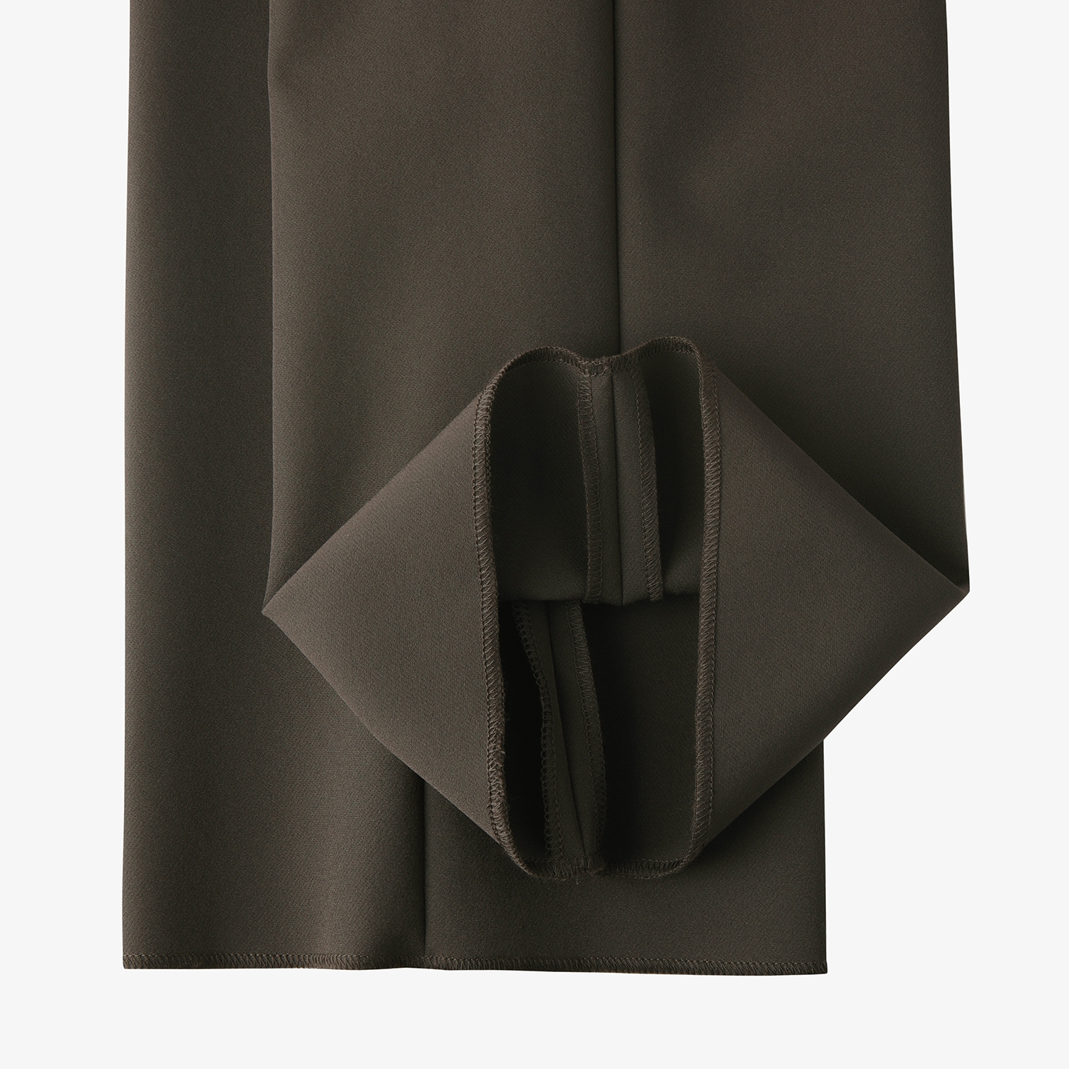 사우스케이프 남성 레더 패치 레귤러핏 팬츠_브라운