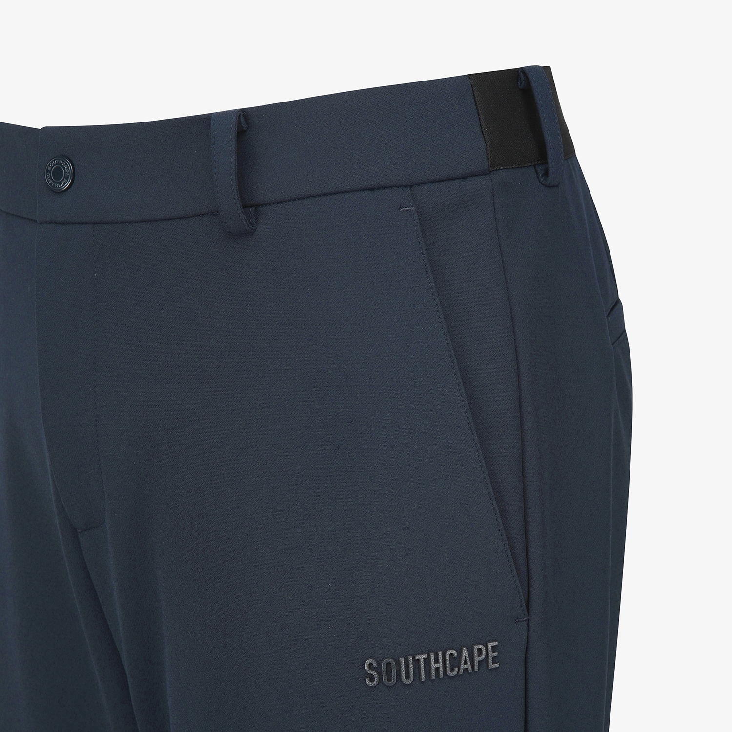사우스케이프 남성 레더 패치 레귤러핏 팬츠_다크 네이비