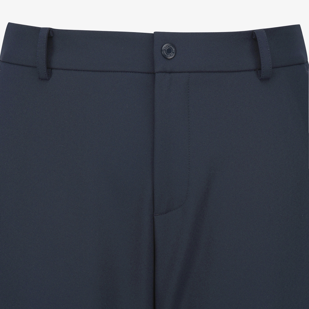 사우스케이프 남성 레더 패치 레귤러핏 팬츠_다크 네이비