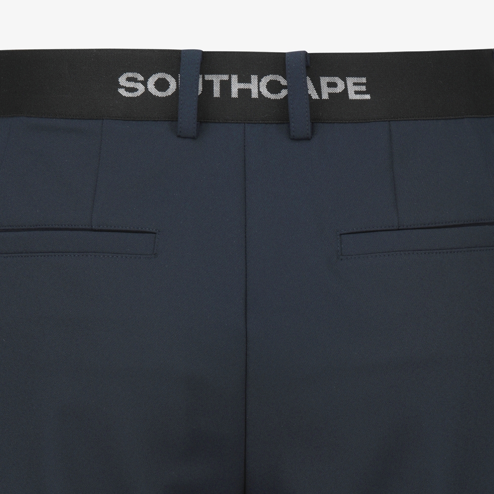 사우스케이프 남성 레더 패치 레귤러핏 팬츠_다크 네이비