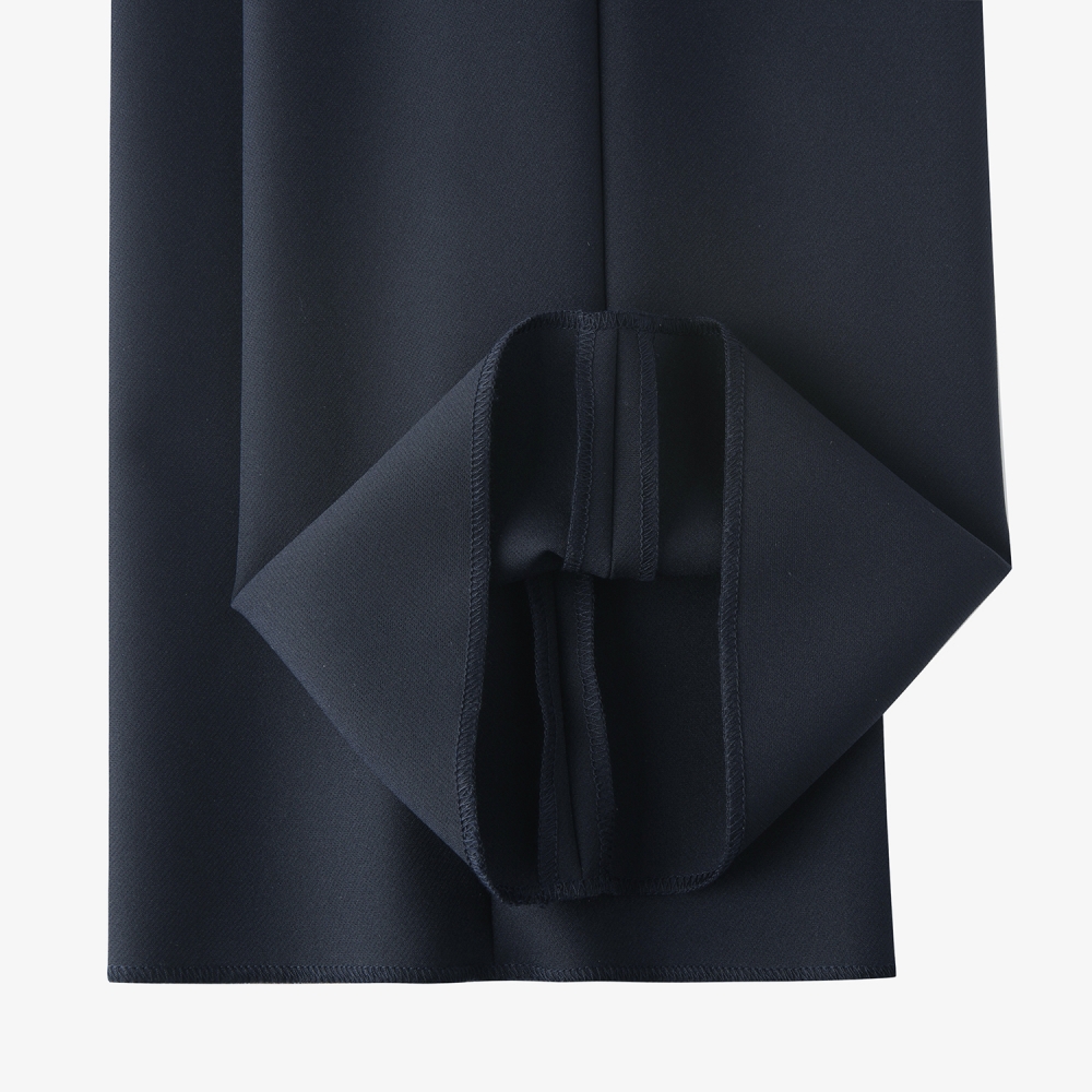 사우스케이프 남성 레더 패치 레귤러핏 팬츠_다크 네이비