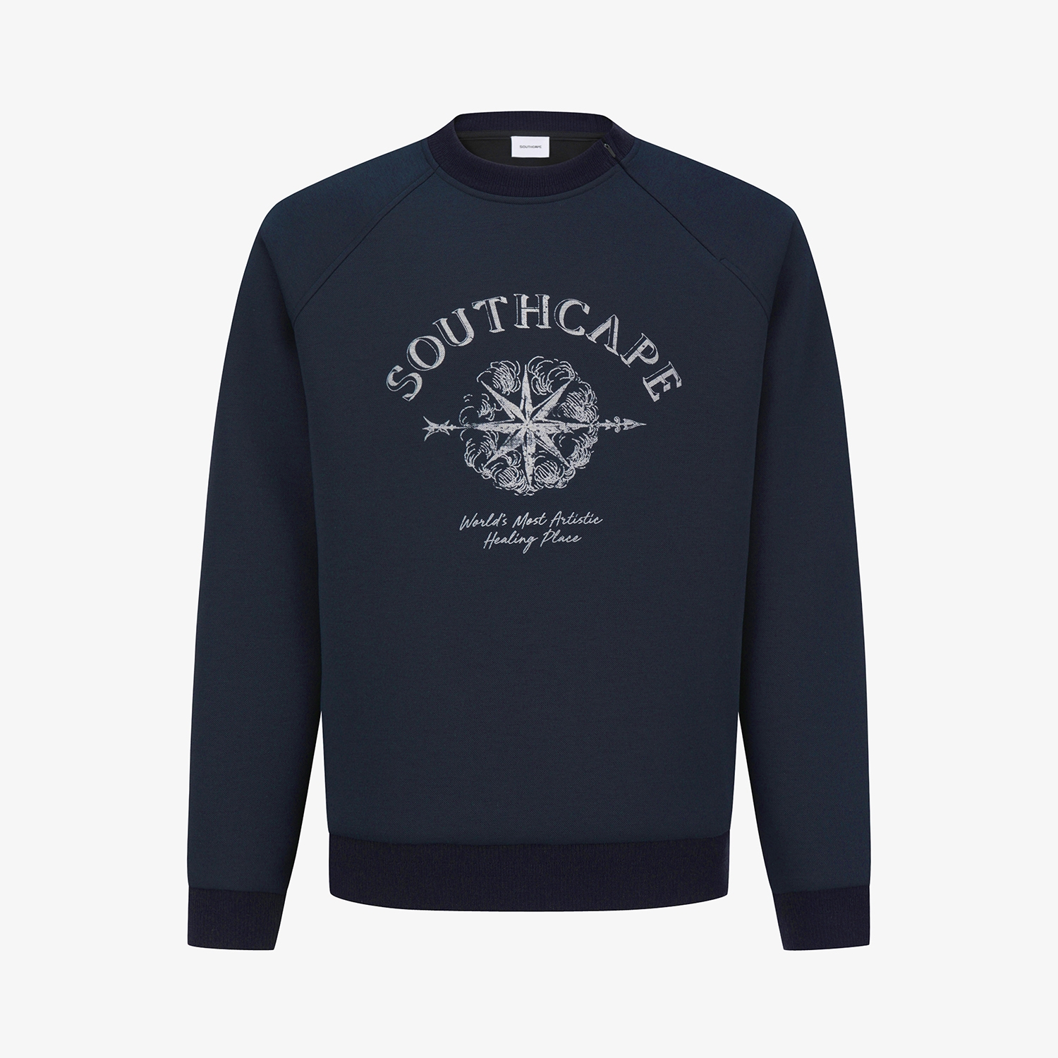 남성 사우스크로스 빈티지 프린팅 스웨트 셔츠_다크 네이비