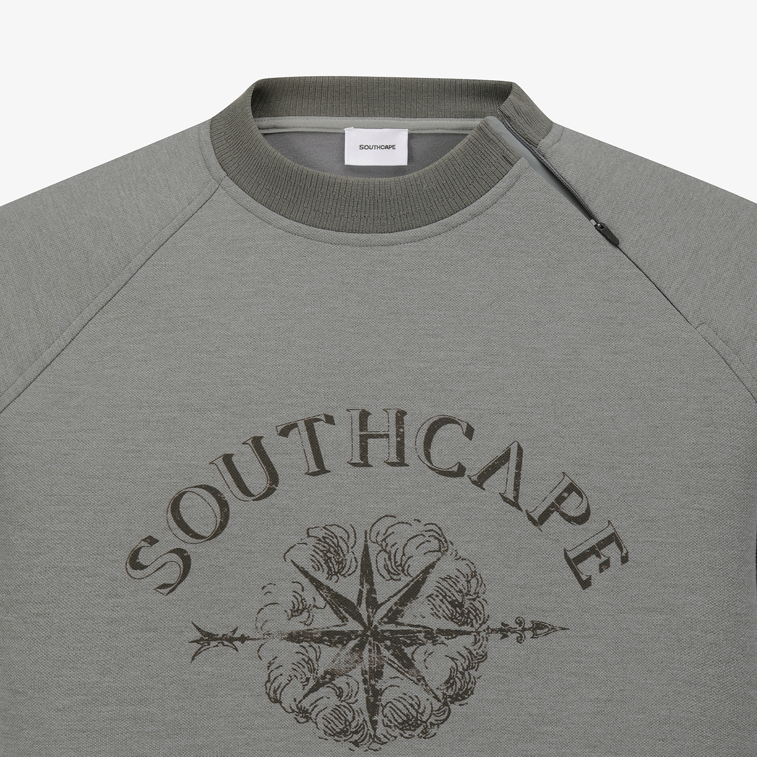 남성 사우스크로스 빈티지 프린팅 스웨트 셔츠_멜란지 그레이