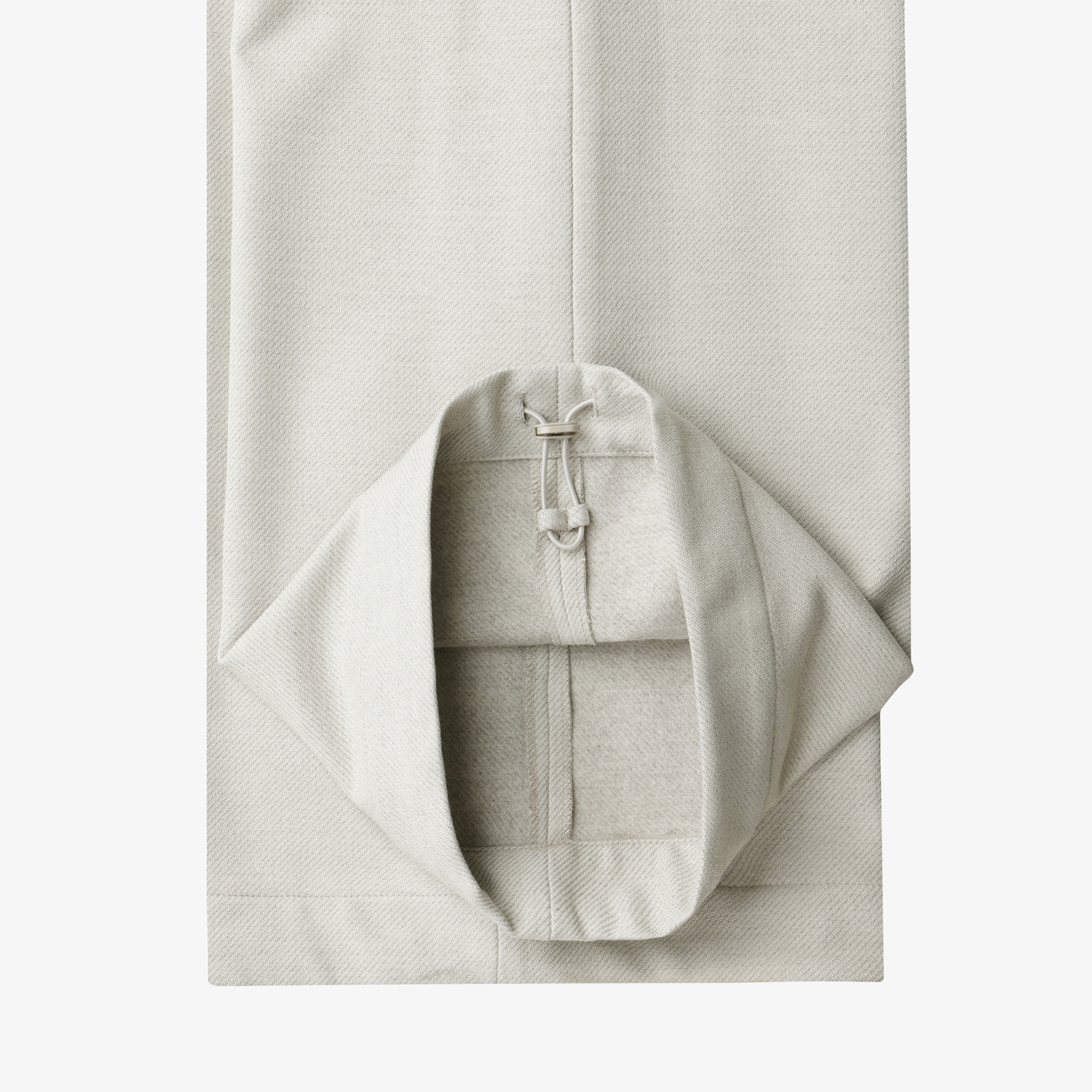 여성 사우스크로스 기모 아웃포켓 와이드 팬츠_그레이 베이지