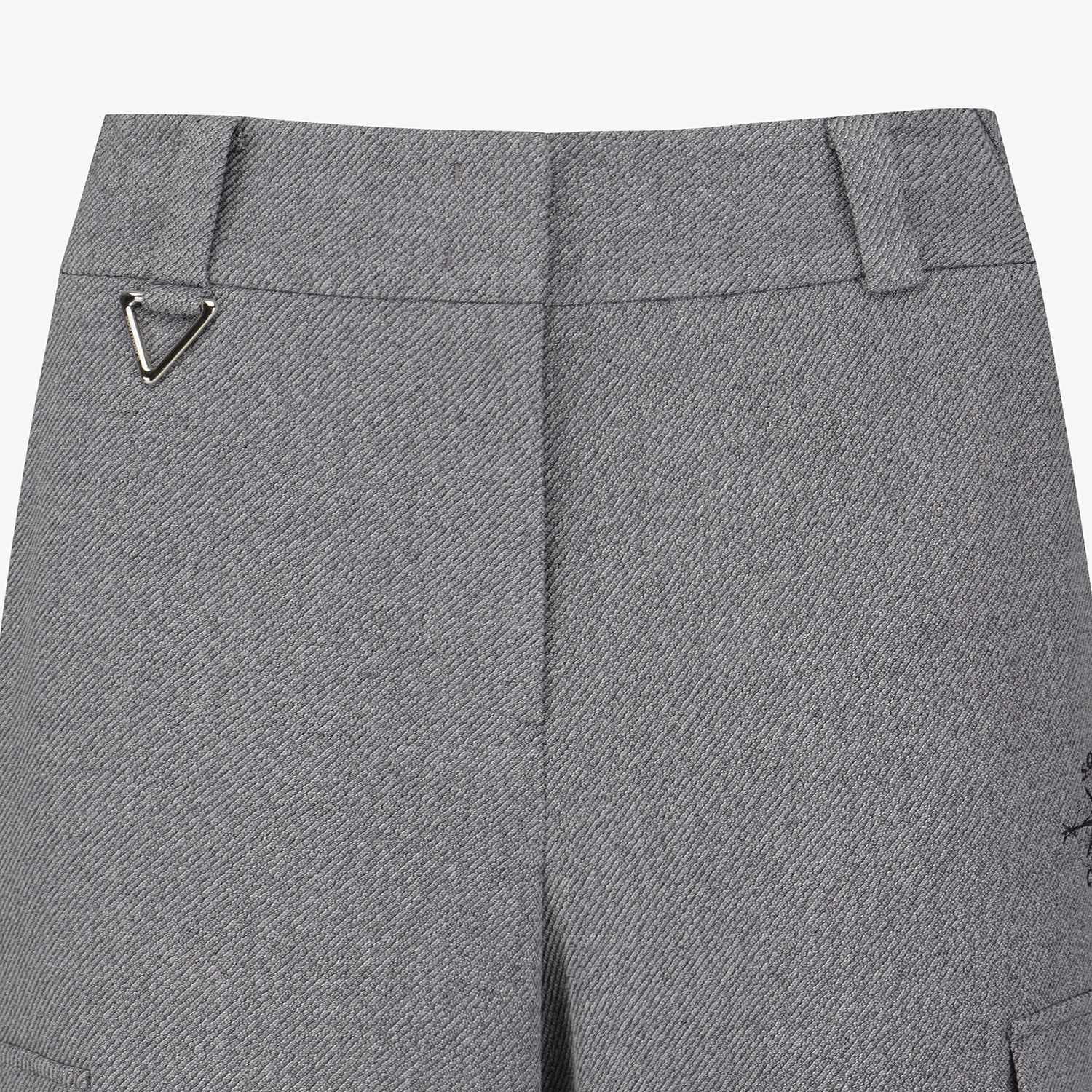 여성 사우스크로스 기모 아웃포켓 와이드 팬츠_그레이