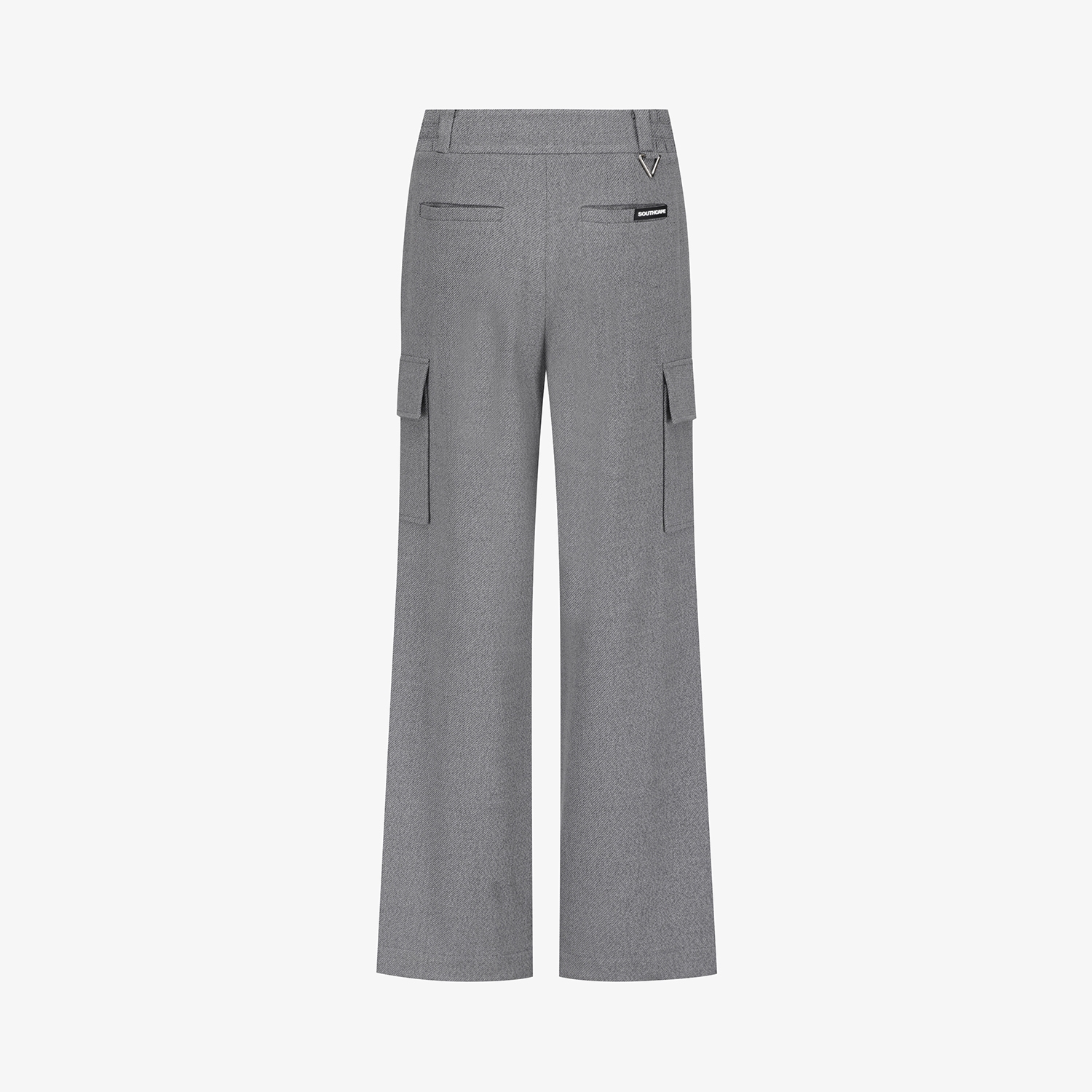 여성 사우스크로스 기모 아웃포켓 와이드 팬츠_그레이