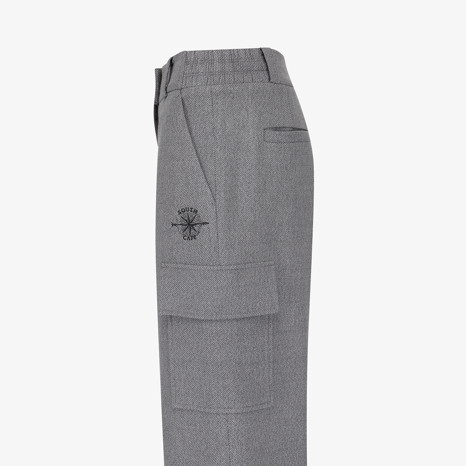 여성 사우스크로스 기모 아웃포켓 와이드 팬츠_그레이