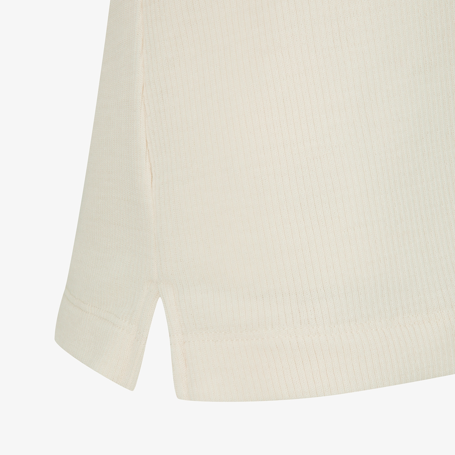 사우스케이프 여성 캐시미어 더블 폴로 티셔츠_아이보리