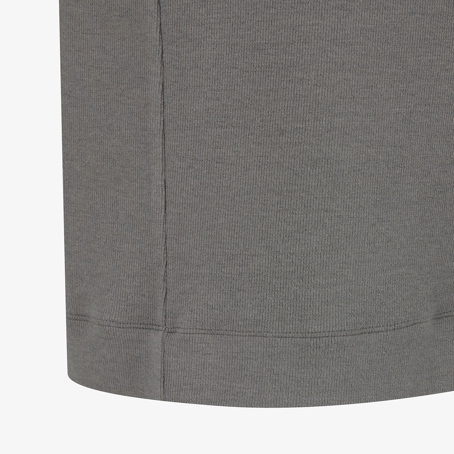 사우스케이프 남성 레이어드넥 골지 베이스 레이어_그레이