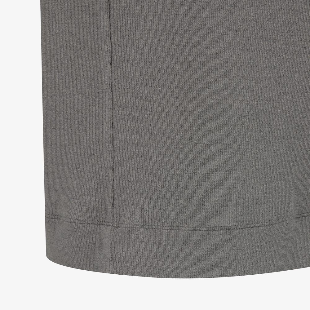 사우스케이프 남성 레이어드넥 골지 베이스 레이어_그레이