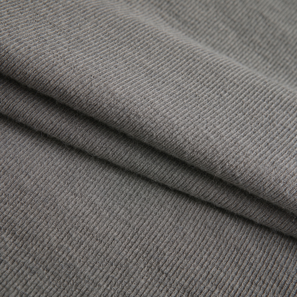 사우스케이프 남성 레이어드넥 골지 베이스 레이어_그레이