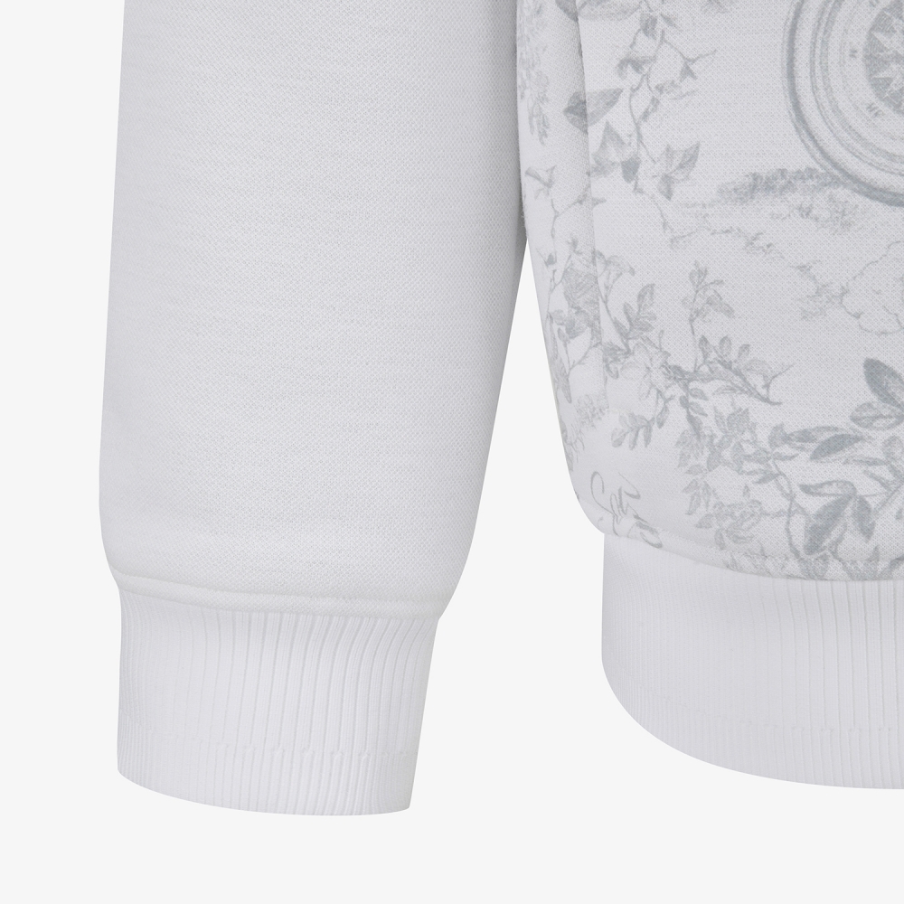 남성 사우스크로스 패턴 하이넥 점퍼_화이트