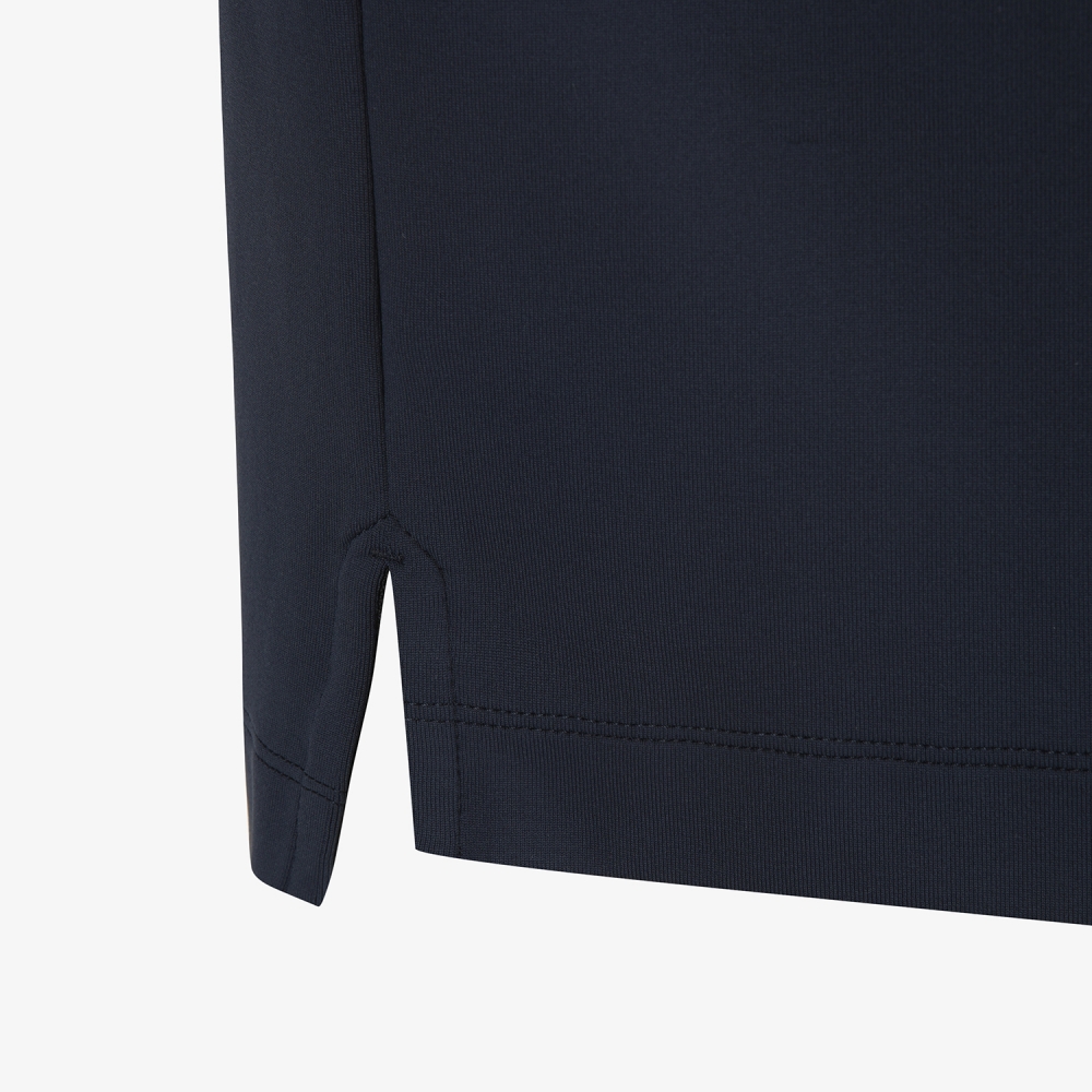 사우스케이프 남성 로고 자수 긴팔 카라 티셔츠_네이비