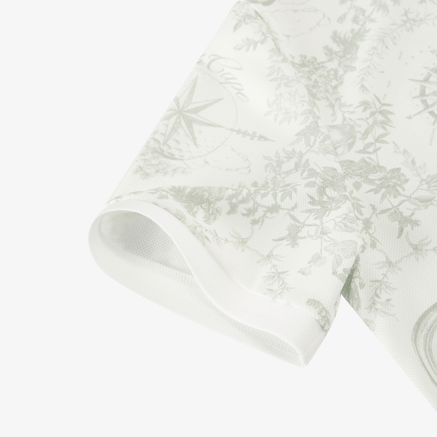 남성 사우스크로스 패턴 카라 반팔 티셔츠_카키