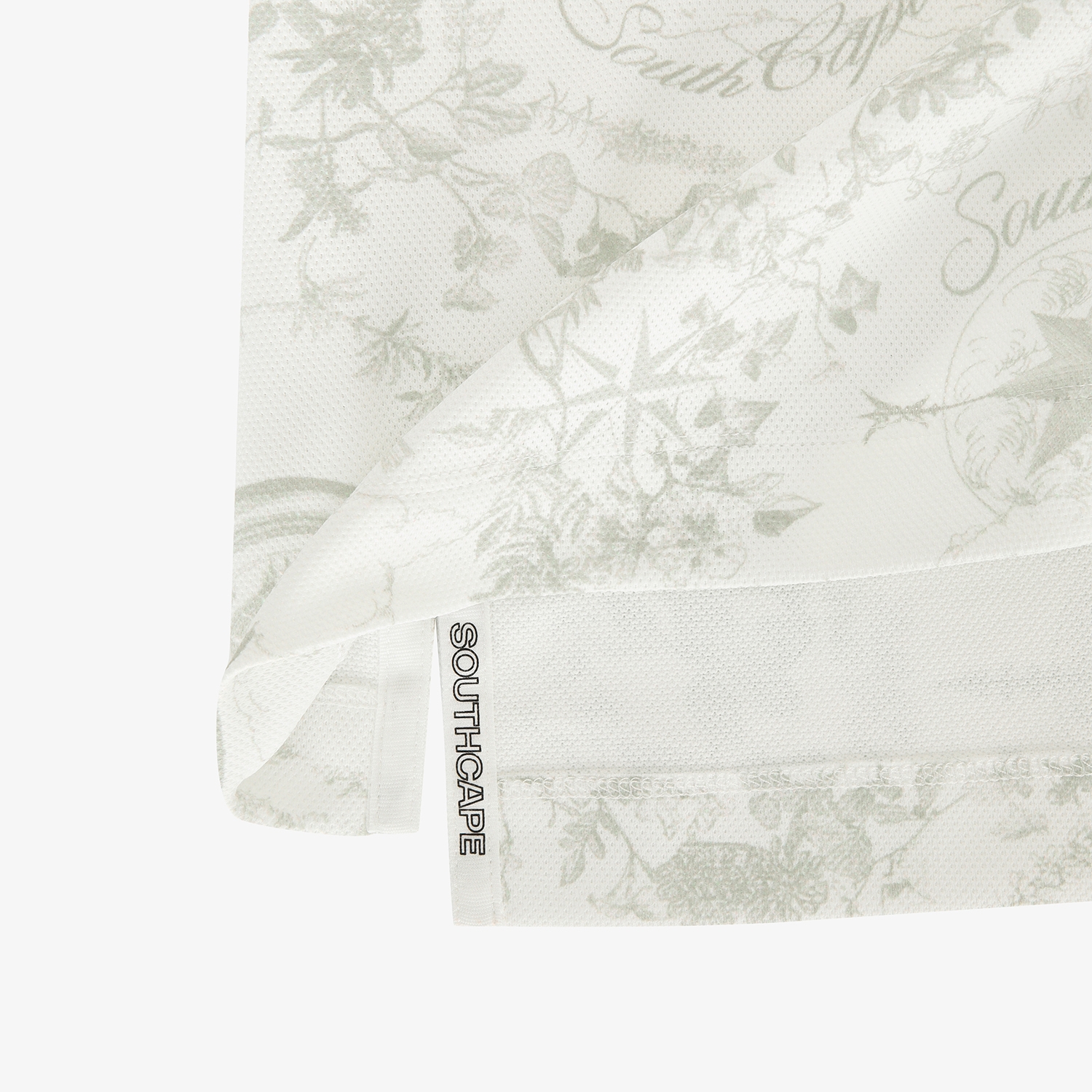 남성 사우스크로스 패턴 카라 반팔 티셔츠_카키