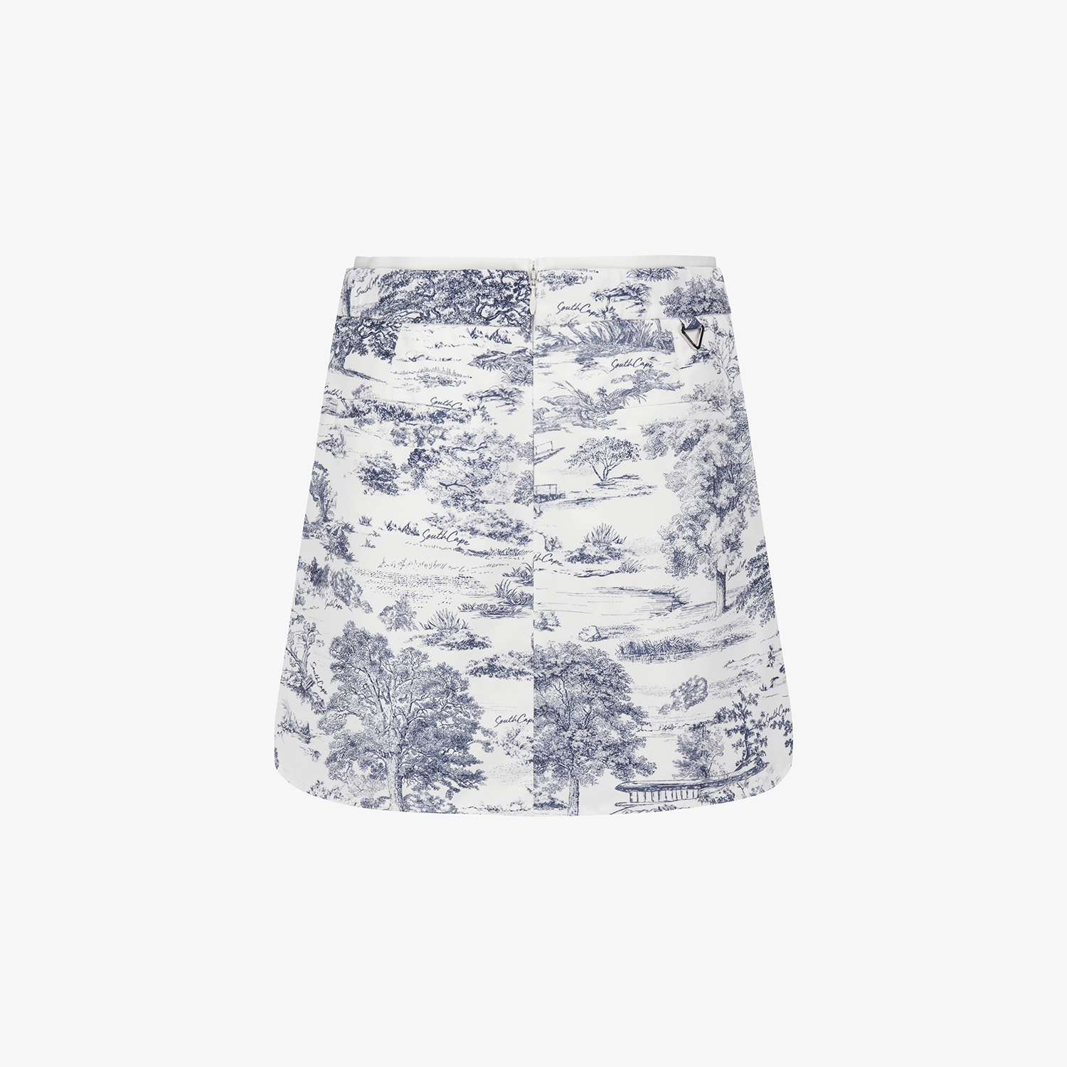 사우스케이프 여성 남해 헤리티지 프린트 스커트 팬츠_네이비