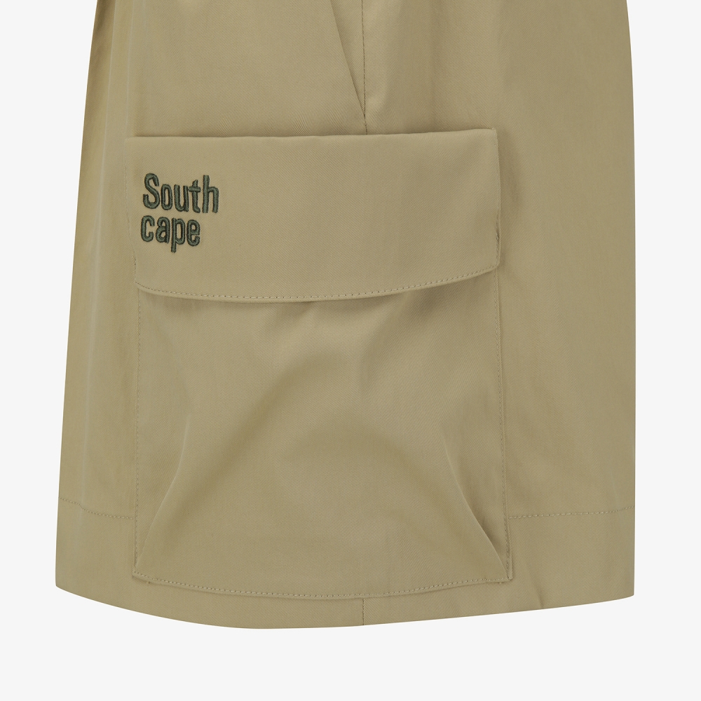 사우스케이프 여성 빅포켓 와이드 숏팬츠_베이지