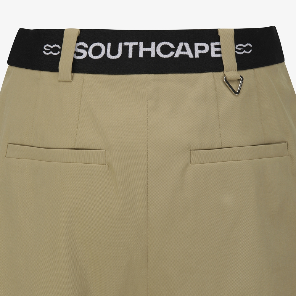 사우스케이프 여성 빅포켓 와이드 숏팬츠_베이지