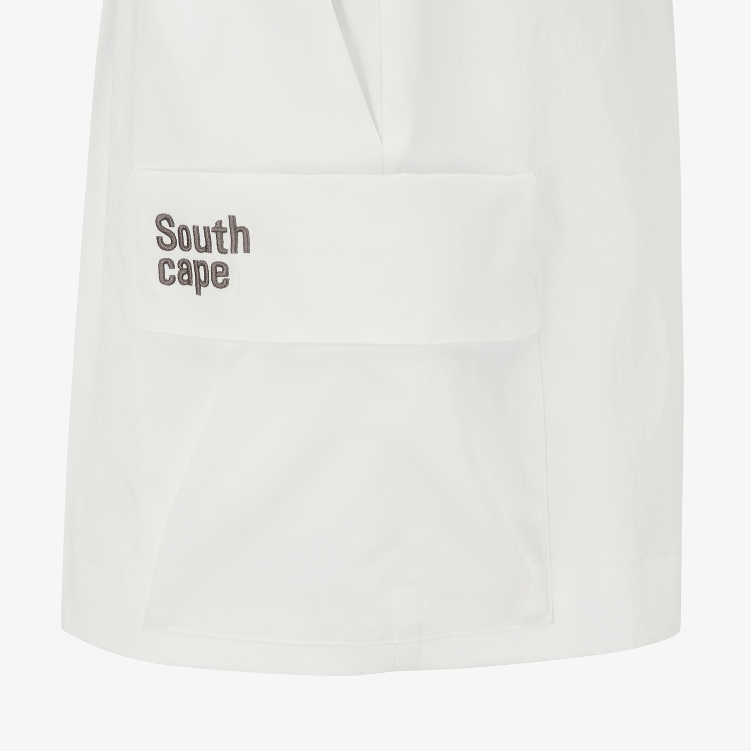 사우스케이프 여성 빅포켓 와이드 숏팬츠_화이트