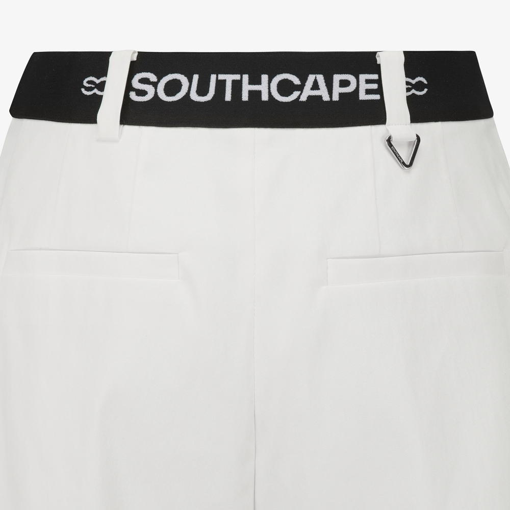 사우스케이프 여성 빅포켓 와이드 숏팬츠_화이트