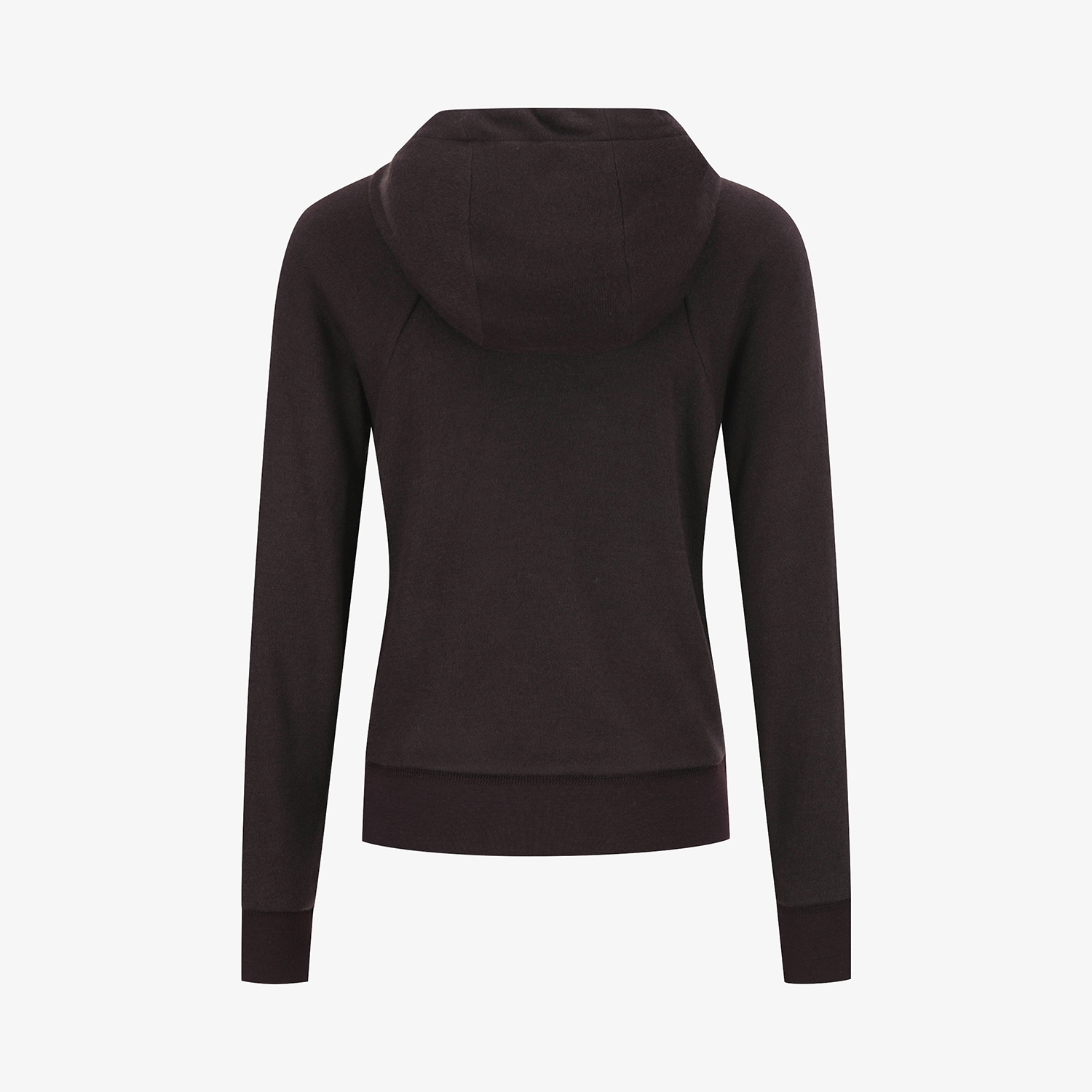 여성 사우스크로스 배색 포인트 후드 집업_브라운