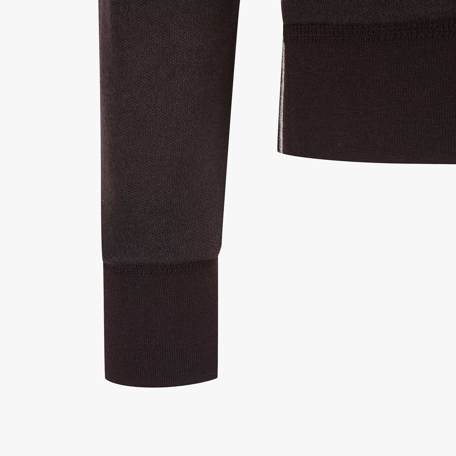 여성 사우스크로스 배색 포인트 후드 집업_브라운