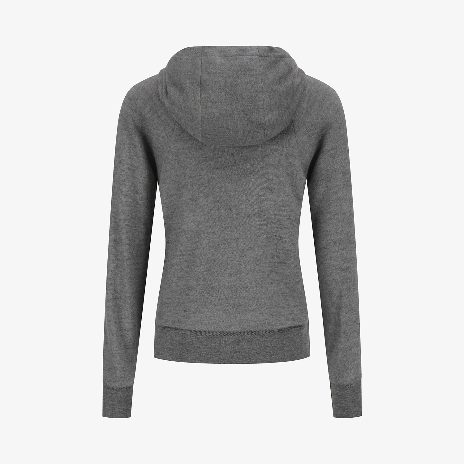 여성 사우스크로스 배색 포인트 후드 집업_그레이