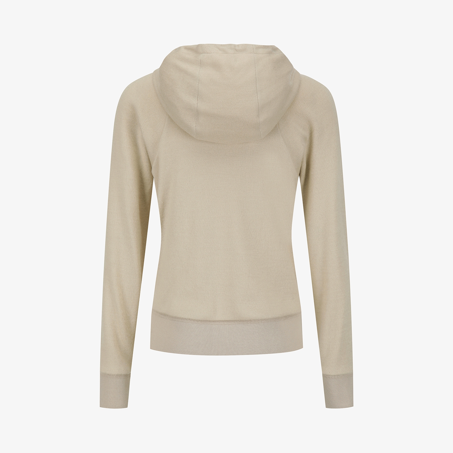 여성 사우스크로스 배색 포인트 후드 집업_라이트 베이지