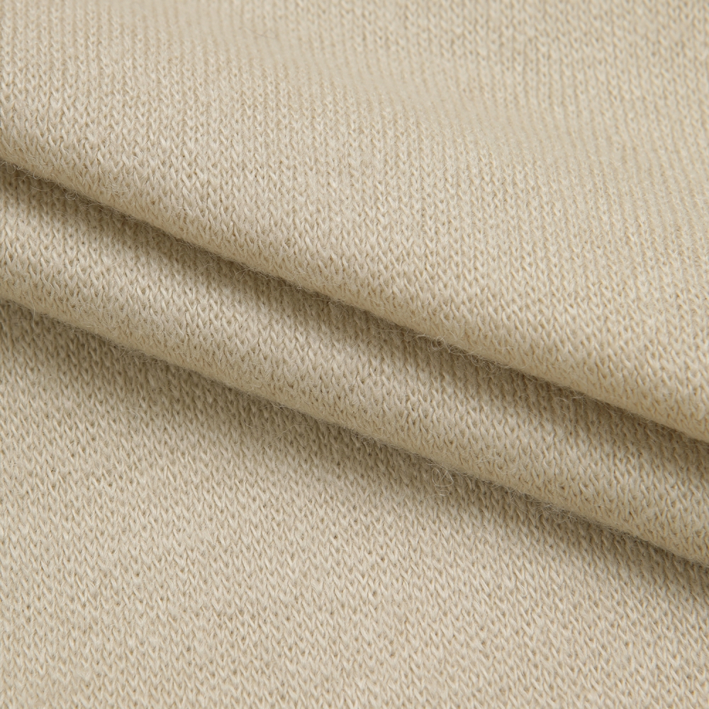 여성 사우스크로스 배색 포인트 후드 집업_라이트 베이지