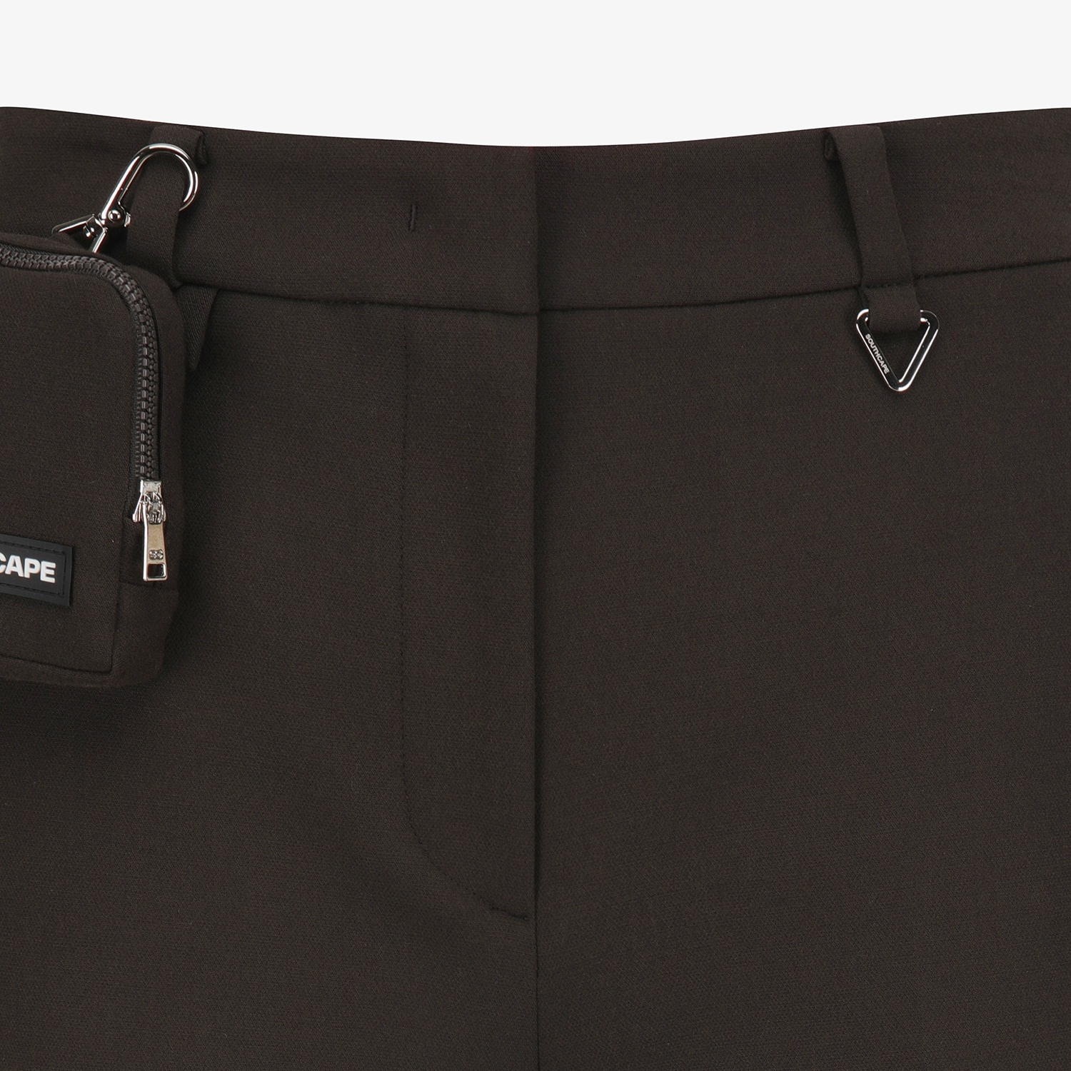 사우스케이프 여성 볼 포켓 5부 팬츠_다크 브라운