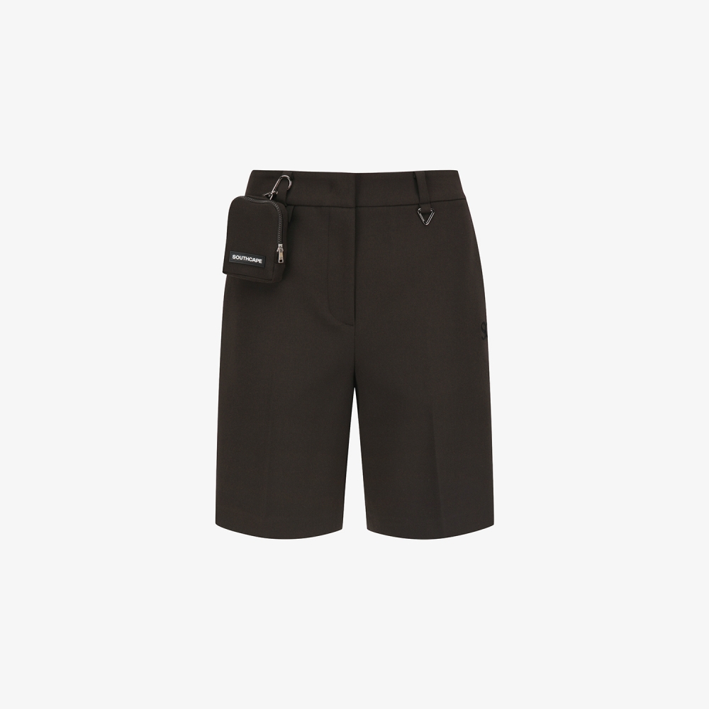 사우스케이프 여성 볼 포켓 5부 팬츠_다크 브라운