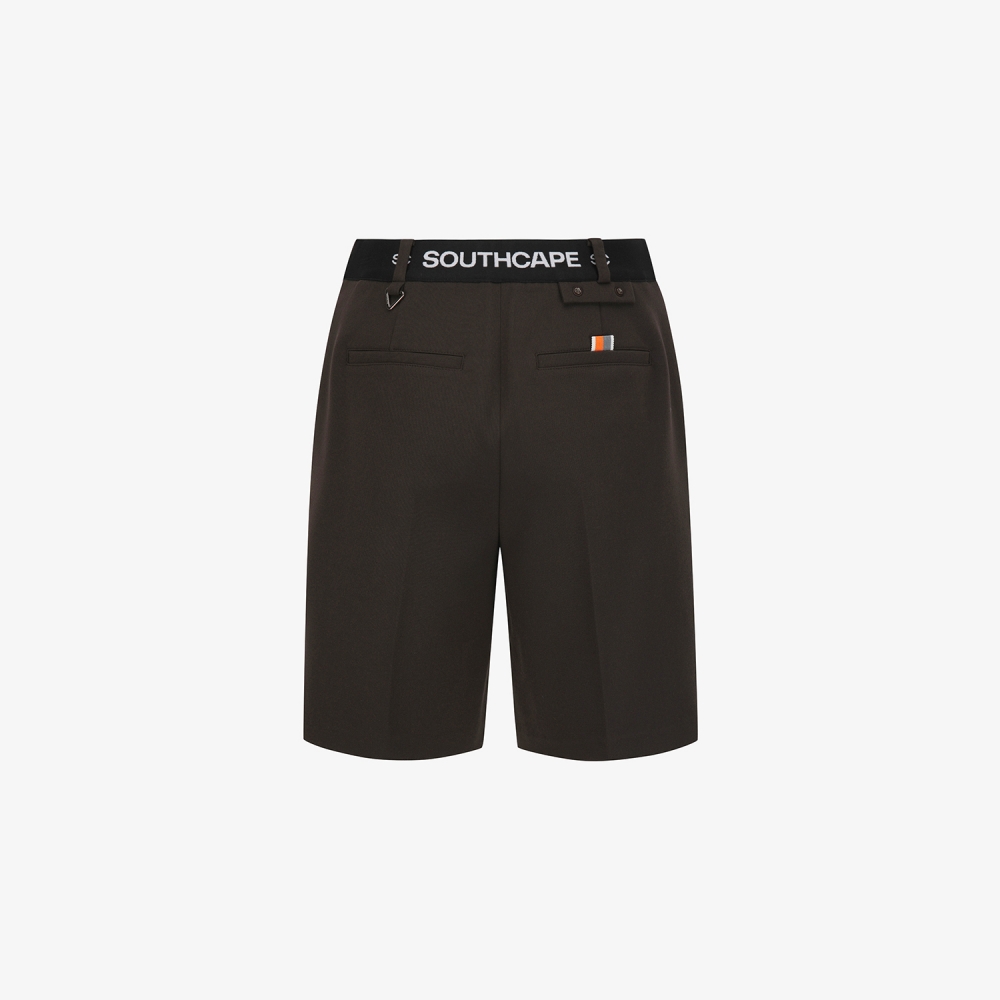 사우스케이프 여성 볼 포켓 5부 팬츠_다크 브라운