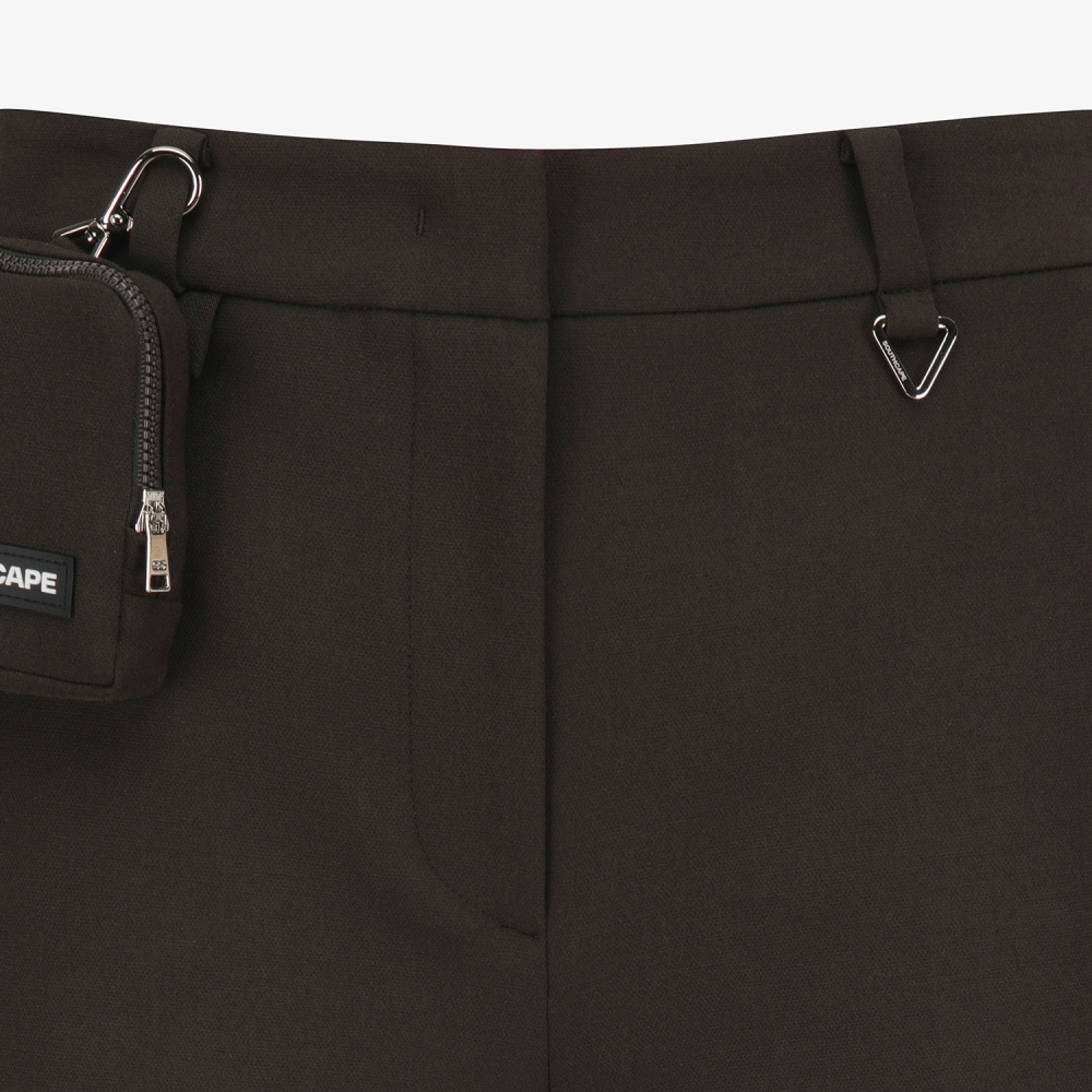 사우스케이프 여성 볼 포켓 5부 팬츠_다크 브라운