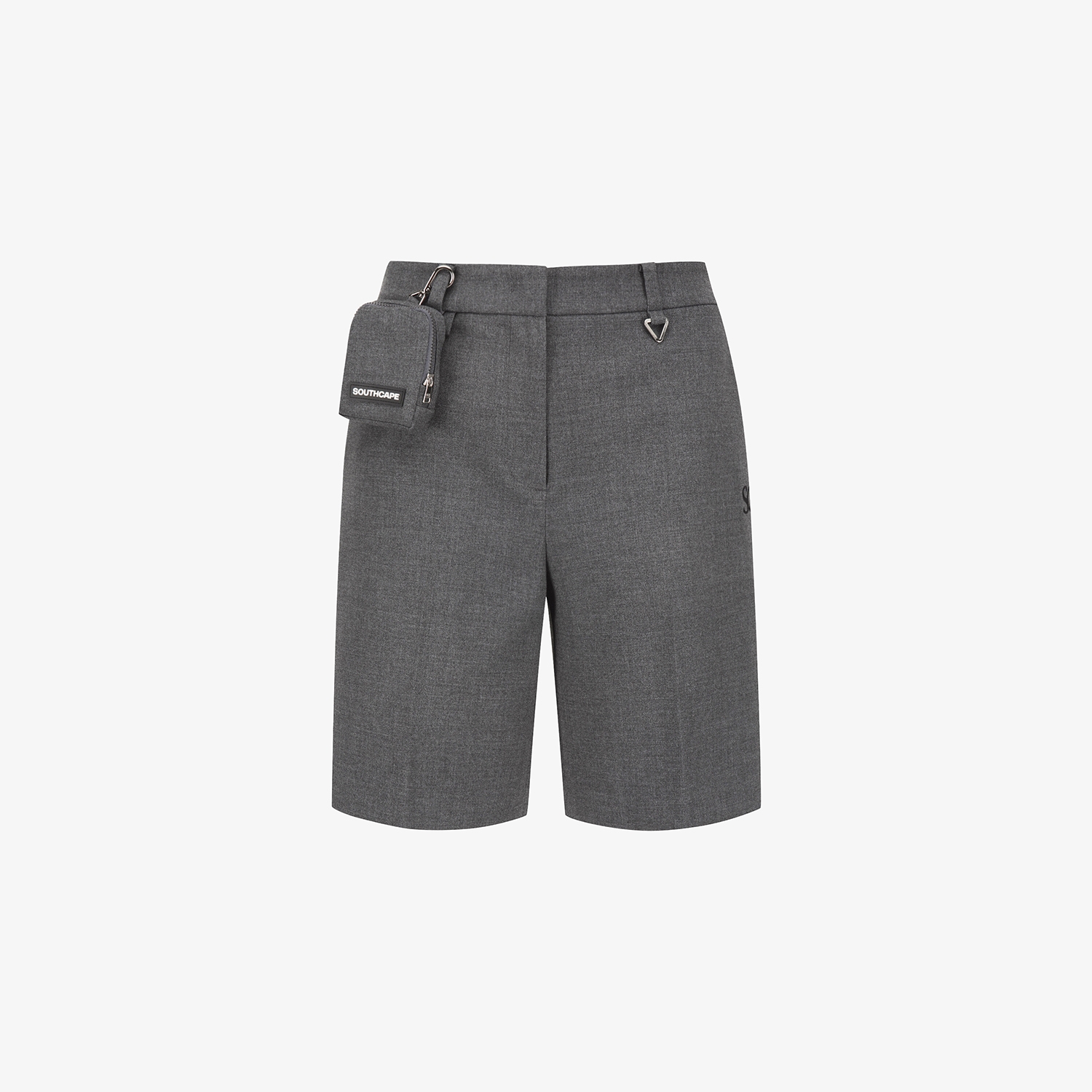 사우스케이프 여성 볼 포켓 5부 팬츠_멜란지 그레이