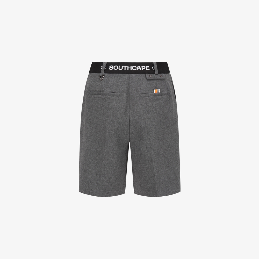 사우스케이프 여성 볼 포켓 5부 팬츠_멜란지 그레이