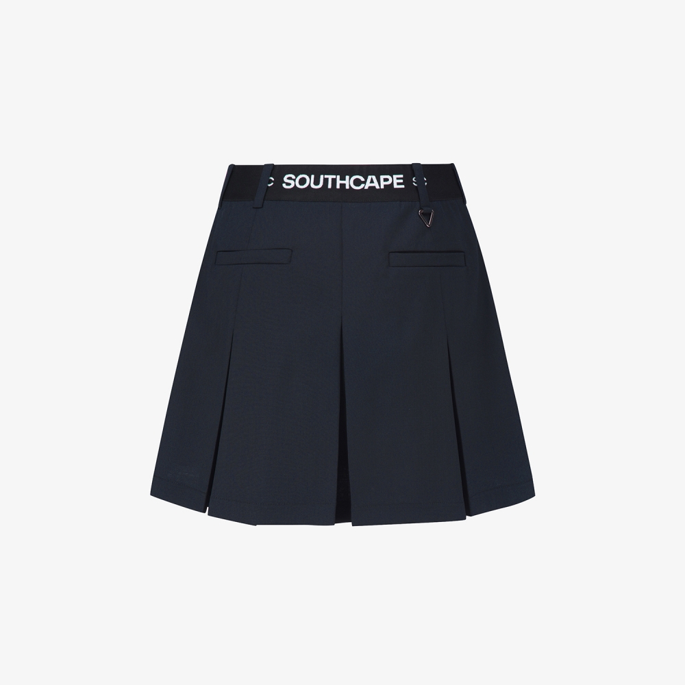 사우스케이프 여성 절개 포인트 스커트_네이비