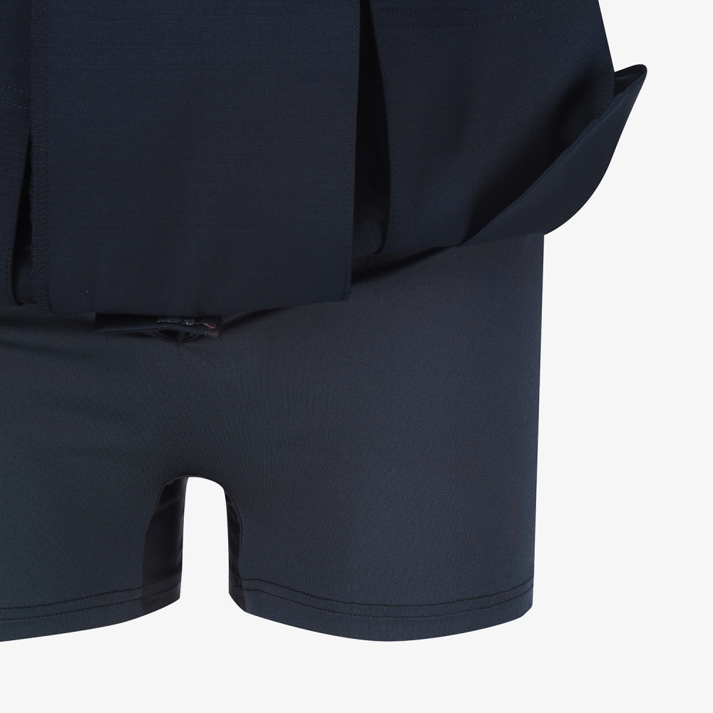 사우스케이프 여성 절개 포인트 스커트_네이비