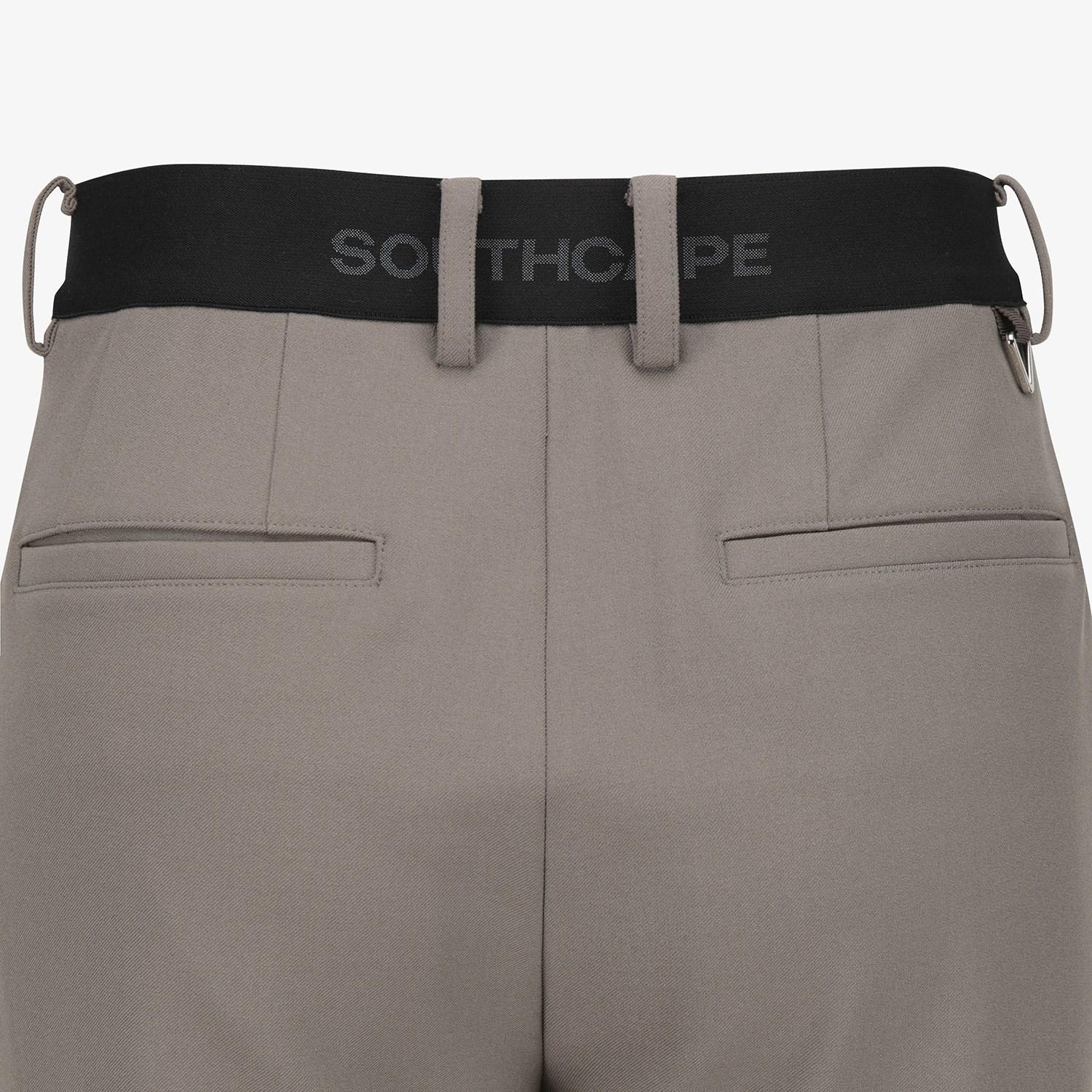 사우스케이프 남성 로고 패치 기모 레귤러핏 팬츠_세피아