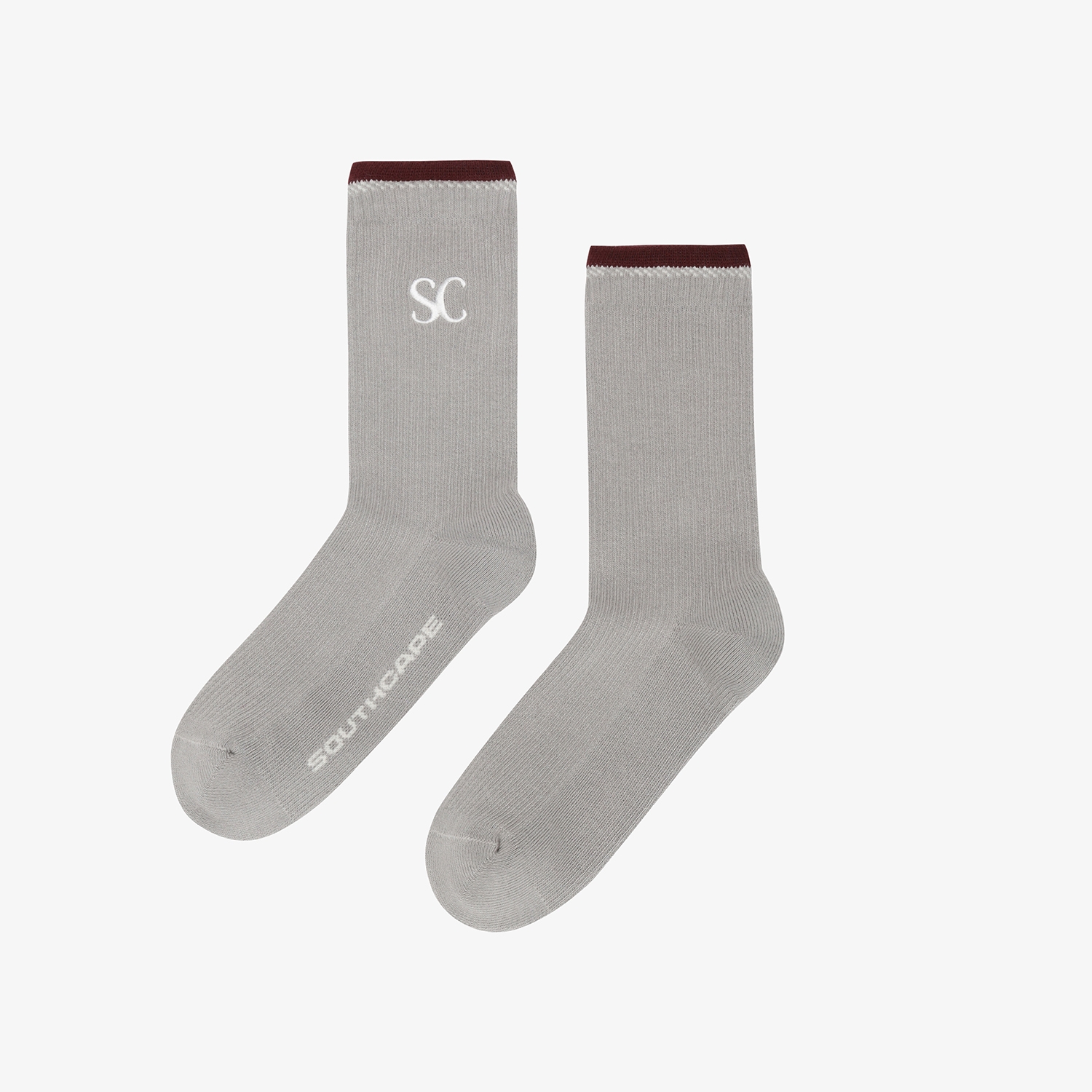 사우스케이프 여성 배색 포인트 삭스_그레이