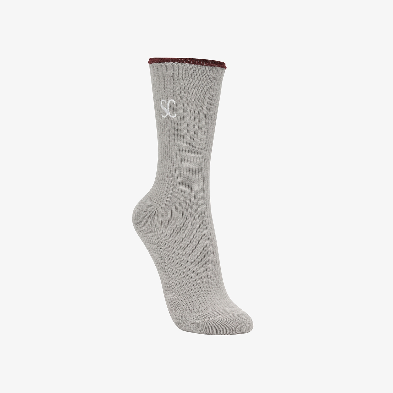 사우스케이프 여성 배색 포인트 삭스_그레이