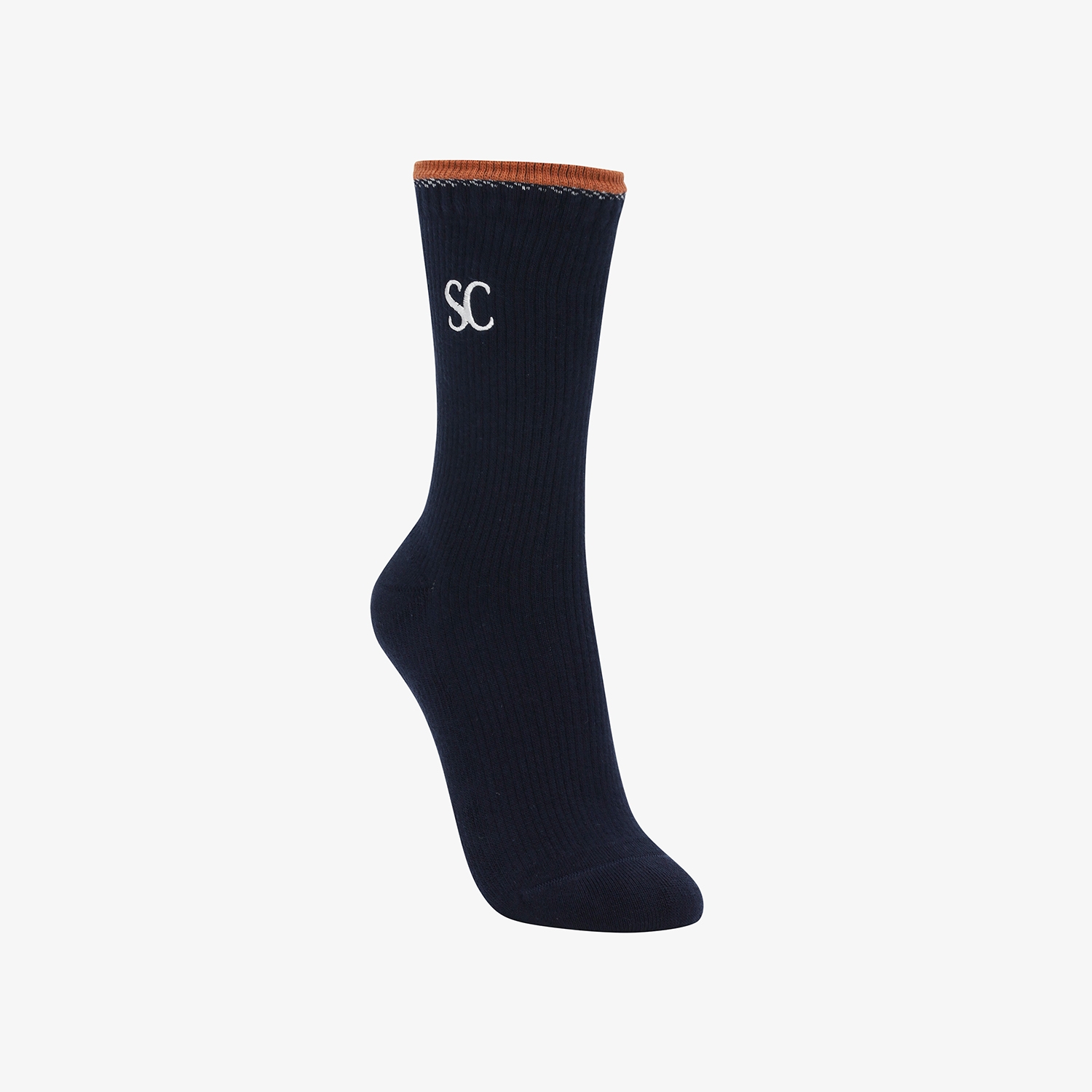 사우스케이프 여성 배색 포인트 삭스_네이비