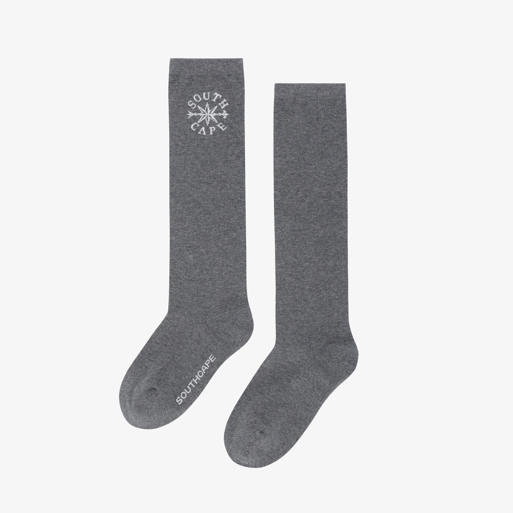 여성 사우스크로스 로고 니삭스_다크 그레이